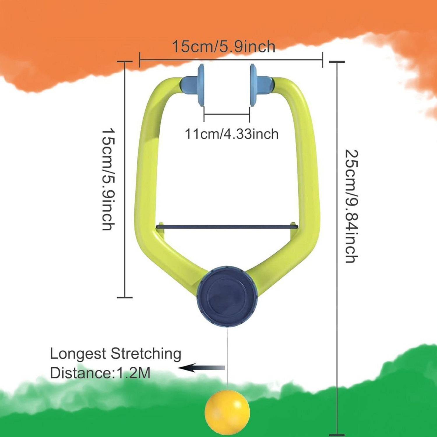 Image of SANISHTH Hanging Table Tennis Trainer Ping Pong Ball Self Training Set Badminton Kit