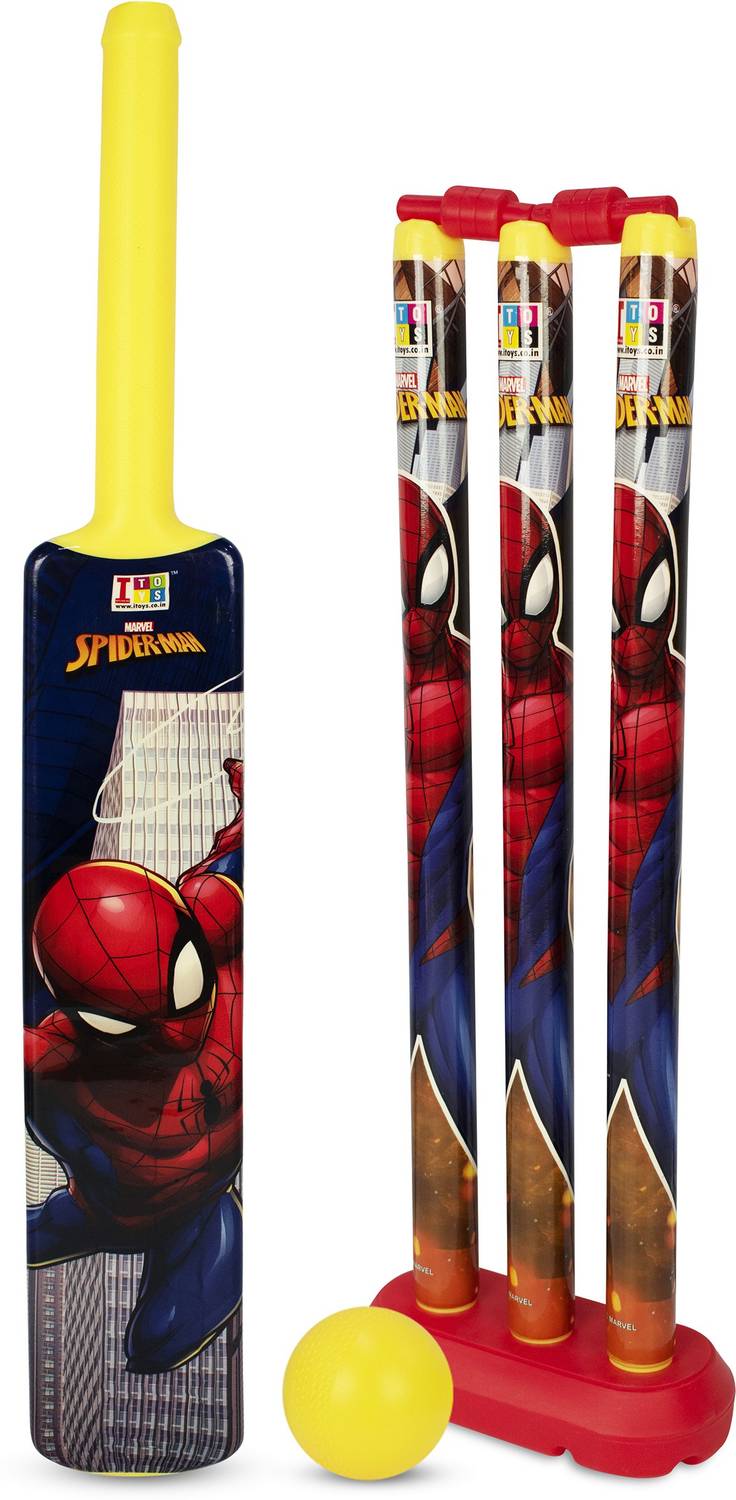 DISNEY Mickey & Friends Senior Bat, Stumps and Ball Cricket Kit