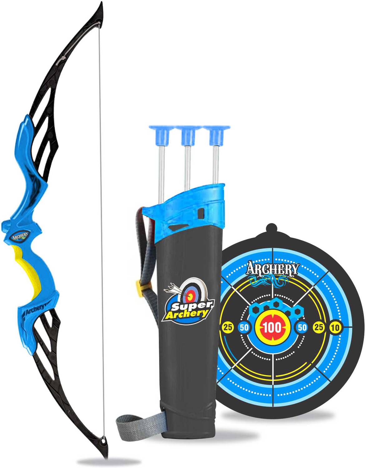 Planet of Toys Heavy Duty Bow Arrow Set for Kids