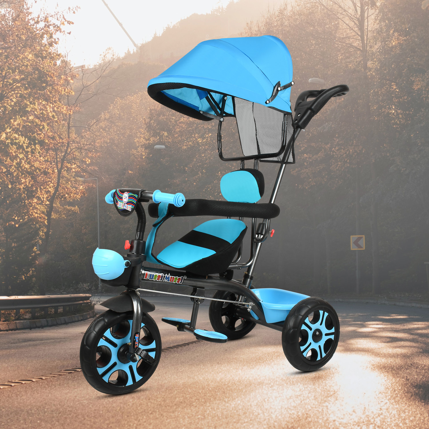Image of DUGGI MUGGI Tricycle with Parent Push Best For 1 to 5 Years Baby Kids Tricycle