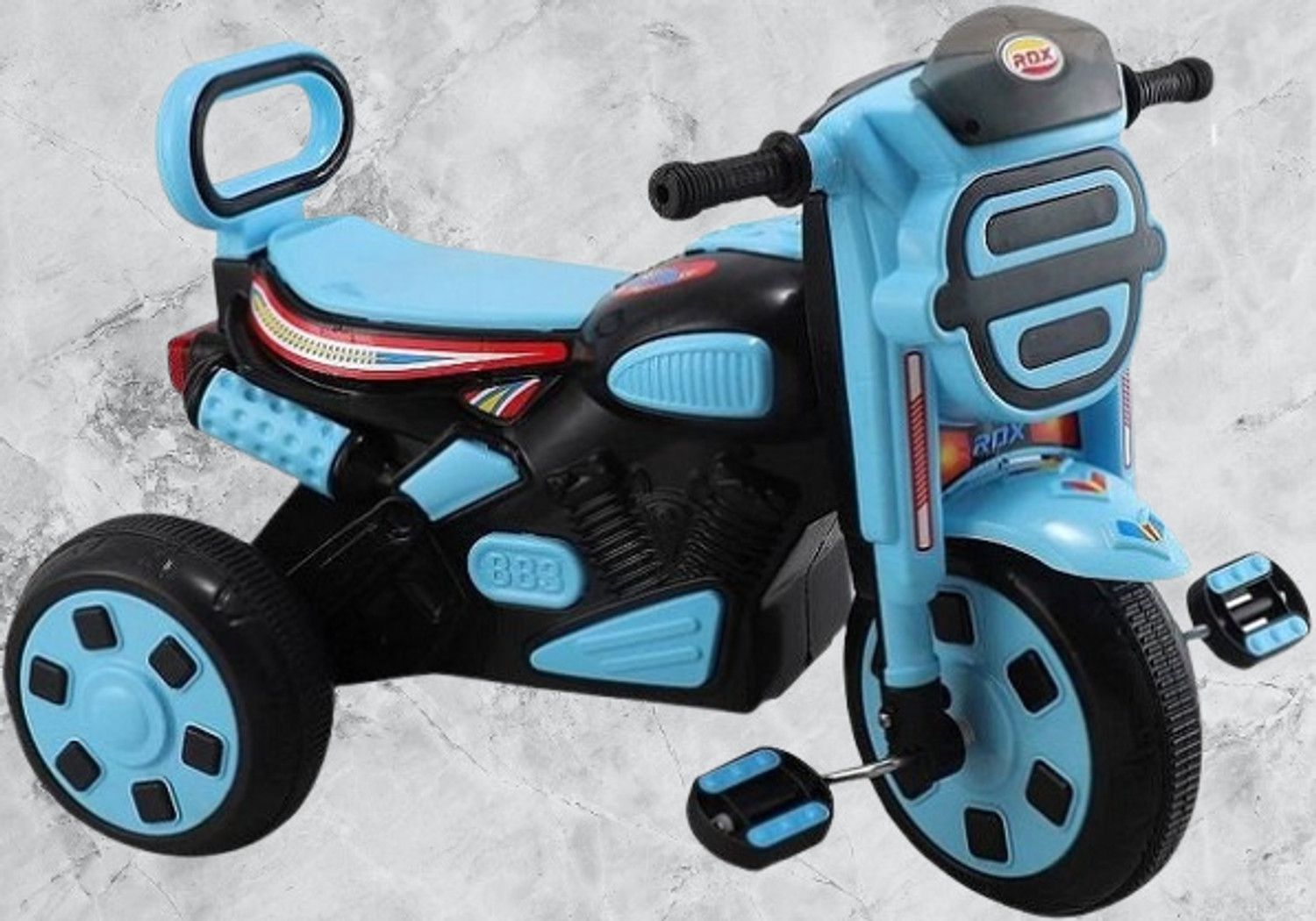 Image of DUGGI MUGGI Baby For Bike|Music Horn|Multicolour Lights|Cycle for 3-6 Years Boy & Girl TRICYCLE RDX BIKE PVC BODY WITH NEW COLOUR COMBINATION Tricycle