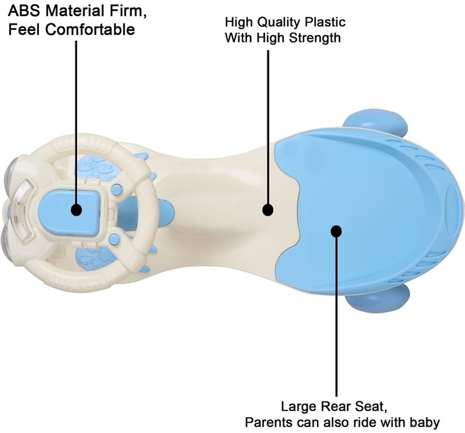 Image of BABYPOP Ride-on with Frog Face | Lights and Sounds DVPOT-13B Tricycle
