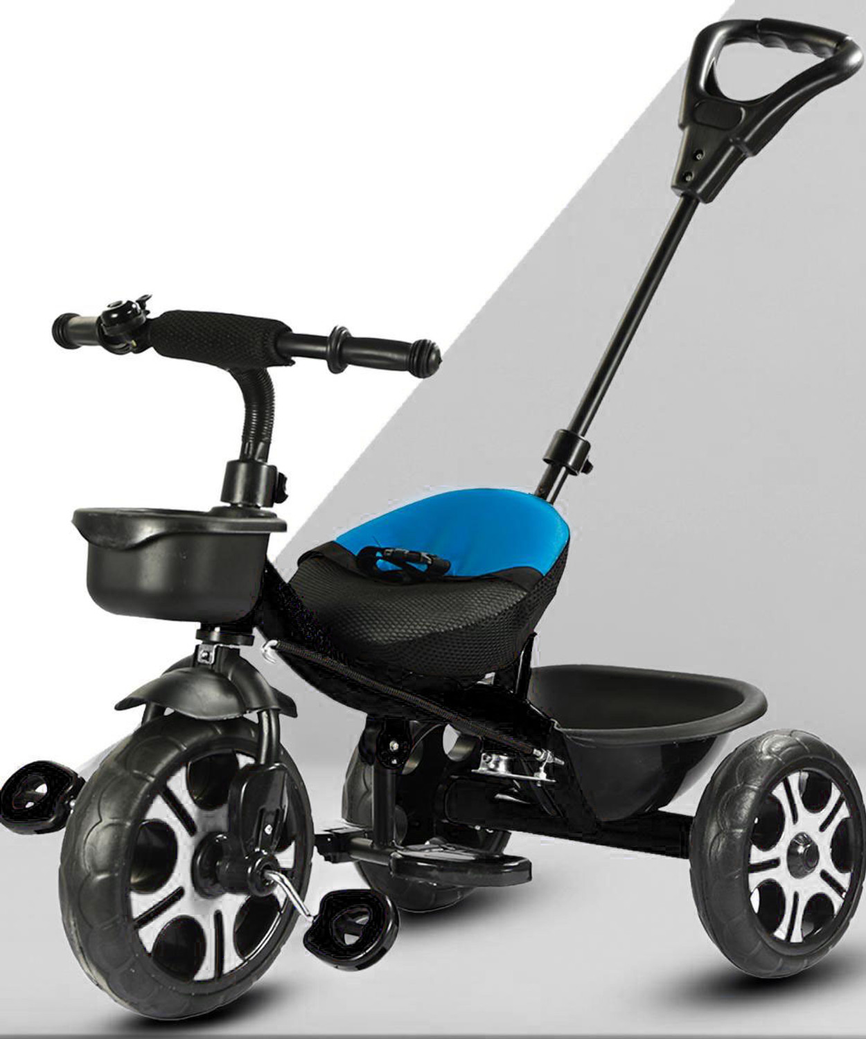 Image of Little Olive Hunnybunch Kids Tricycle: Adjustable Seat, Non-Slip Handlebar, Parent Handle Tricycle