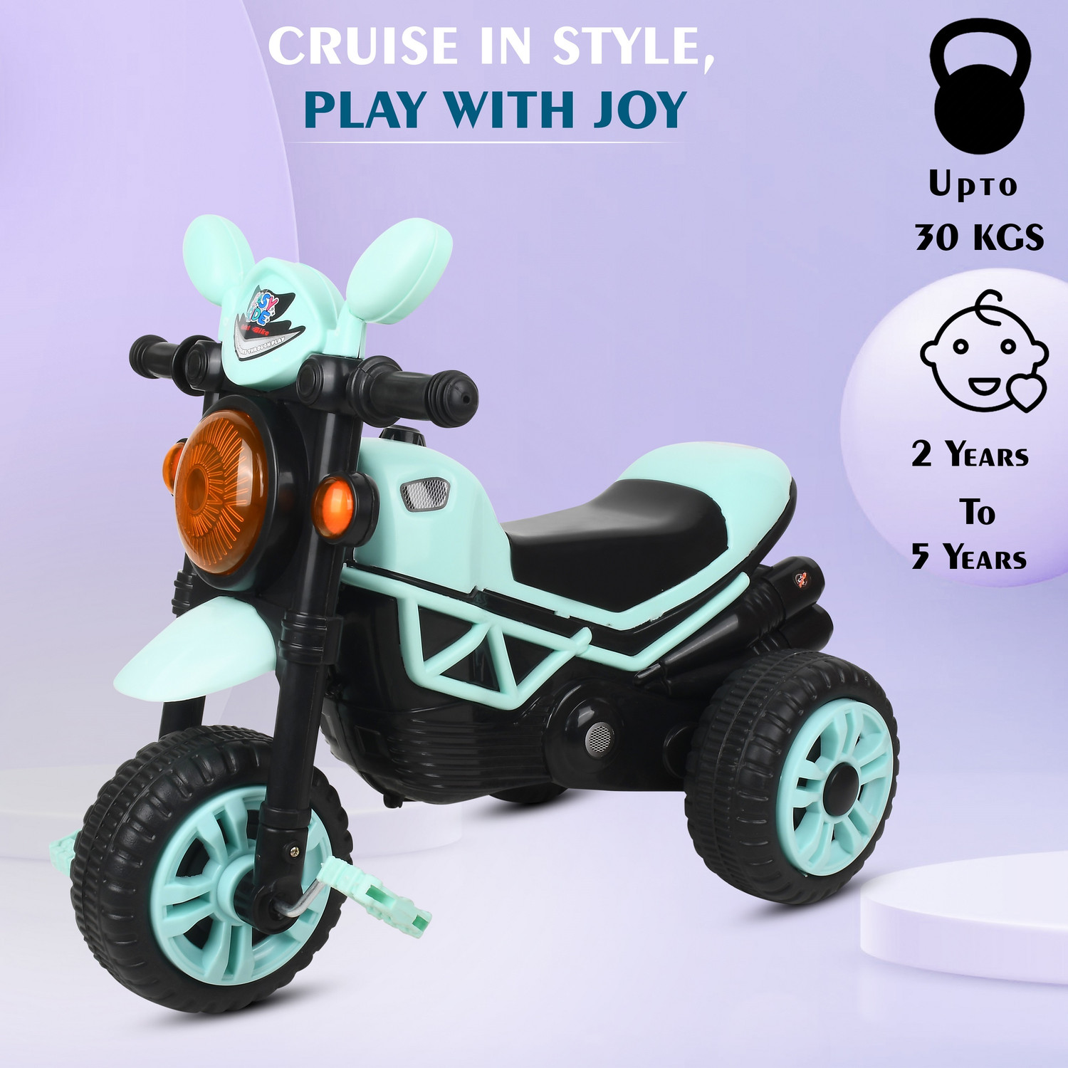 Image of DUGGI MUGGI Child Tricycle for Kids Ride on for 12 Months to 60 Months Boys /Girls / Cycle Child Baby Bullet Styslish Baby Boys Baby Girls Tricycle