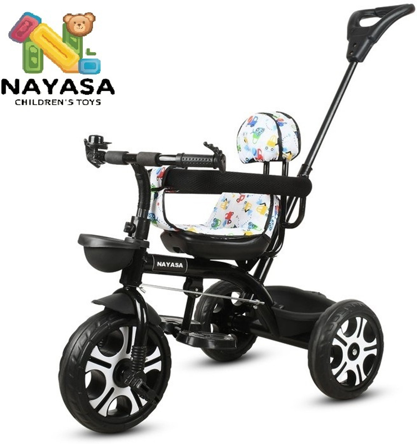 Image of NAYASA Tricycle with Parental Handle |cycle 1 to 5 yeas and Dual Storage Basket BABY FOR TRICYCLE 02 Tricycle