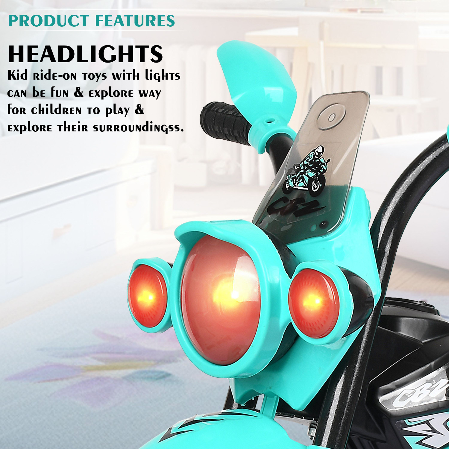 Image of Dugri Baby Primum Bullet With Music,Light Comfortable Seat tricycle Ride-on for 2-6 Years Baby Boy & Baby Girl Tricycle