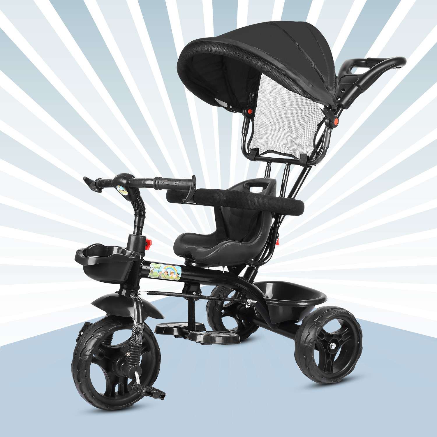 Image of LOL-FUN Tricycle, Baby Cycle, Baby Tricycle Premium Tricycle Canopy for Kids Tricycle DVPOT-13B Tricycle