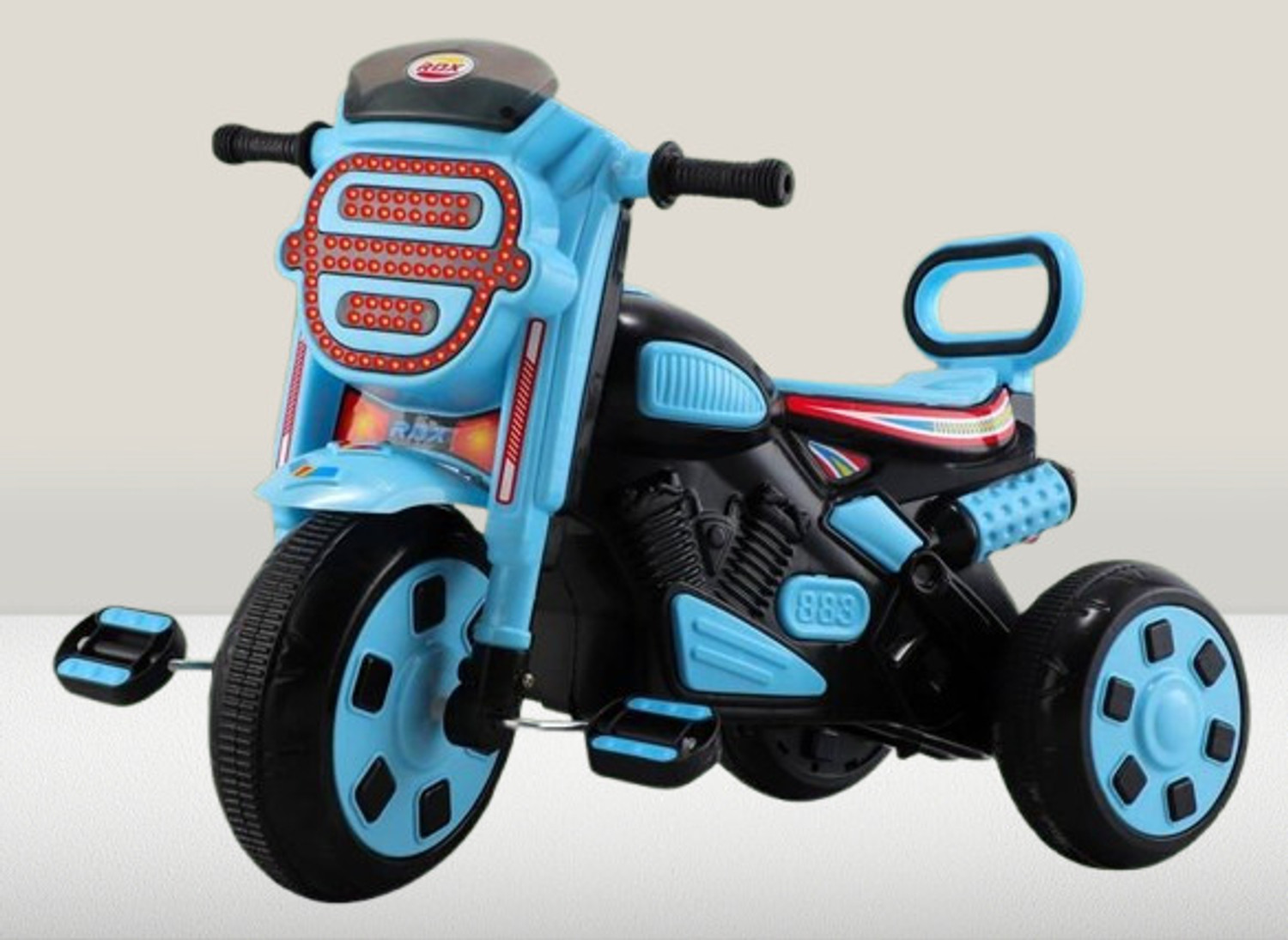 Image of DUGGI MUGGI Baby For Bike|Music Horn|Multicolour Lights|Cycle for 3-6 Years Boy & Girl TRICYCLE RDX BIKE PVC BODY WITH NEW COLOUR COMBINATION Tricycle