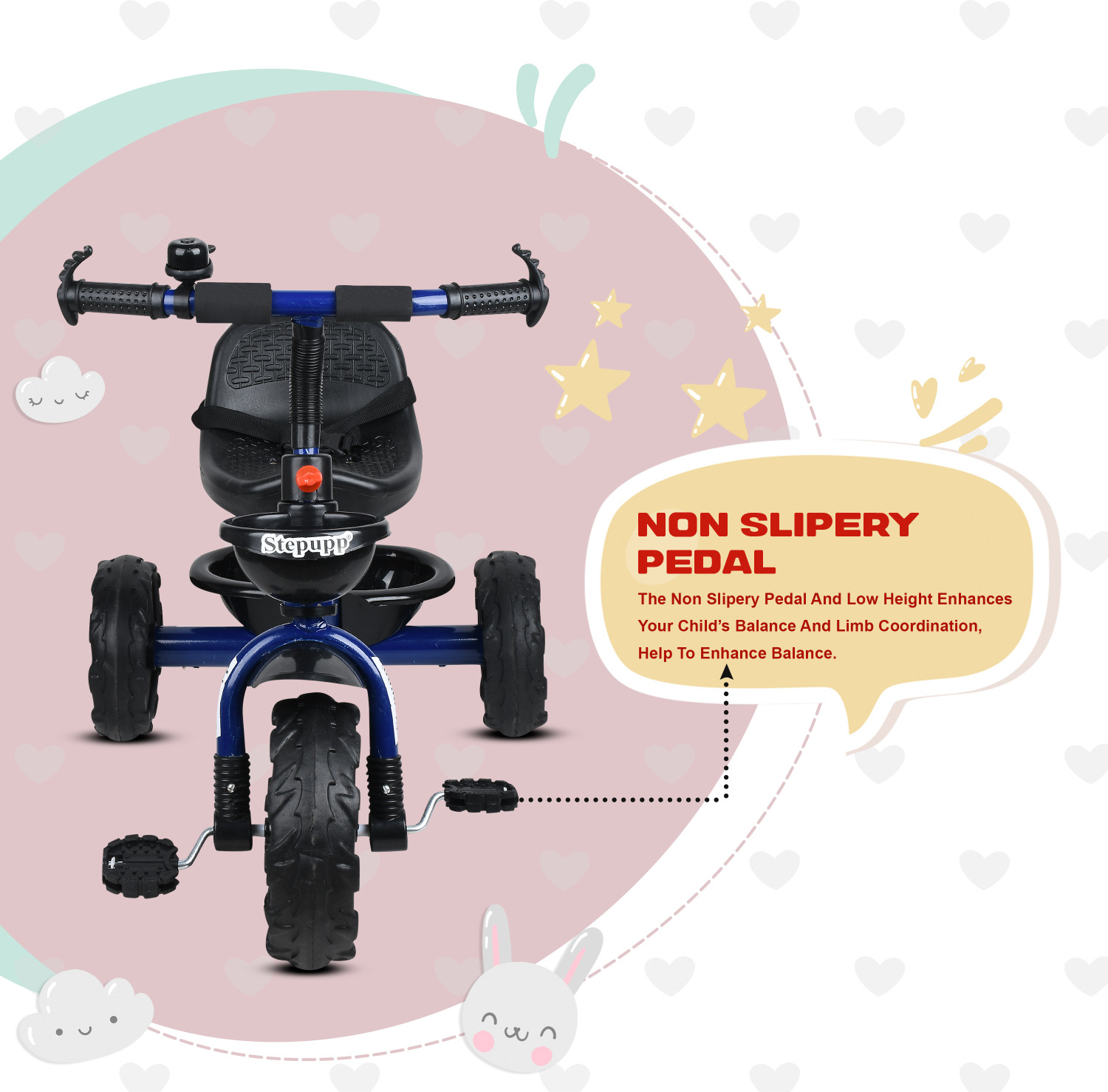 Image of DUGGI MUGGI BST 01 Kids Tricycle For Kids with Best Quality Tricycle
