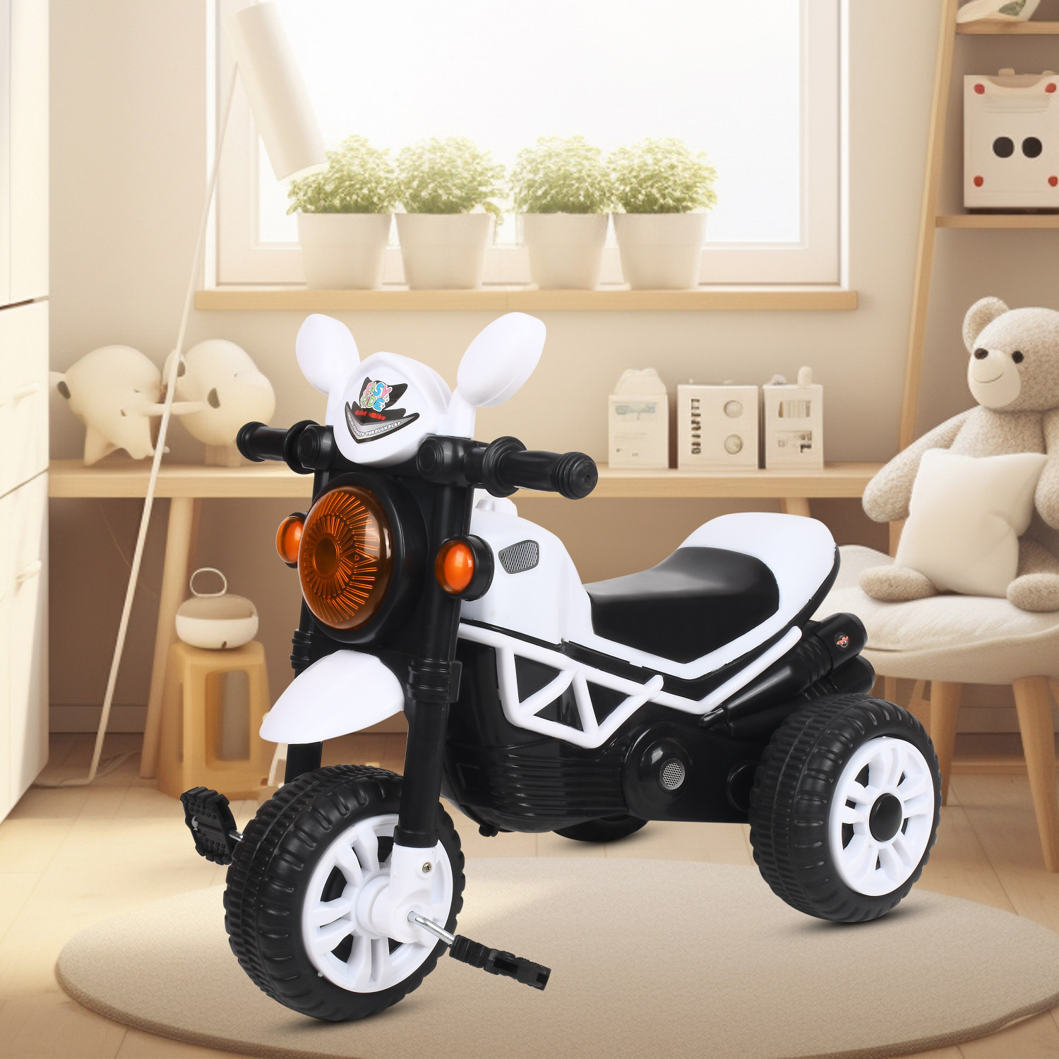 Image of Dugri Tricycle for Kids Ride on for 12 Months to 60 Months Boys /Girls / Cycle child best bullet black Tricycle