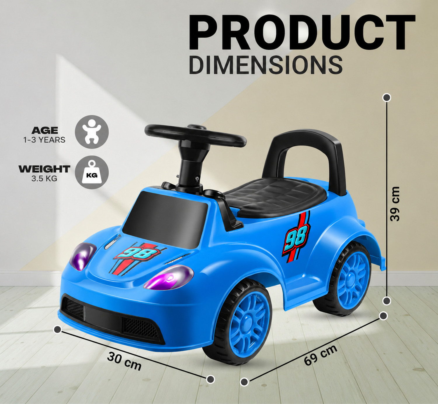SPEEDFOX Kids Ride On Push Car | kids scooter | kids car | kids ...