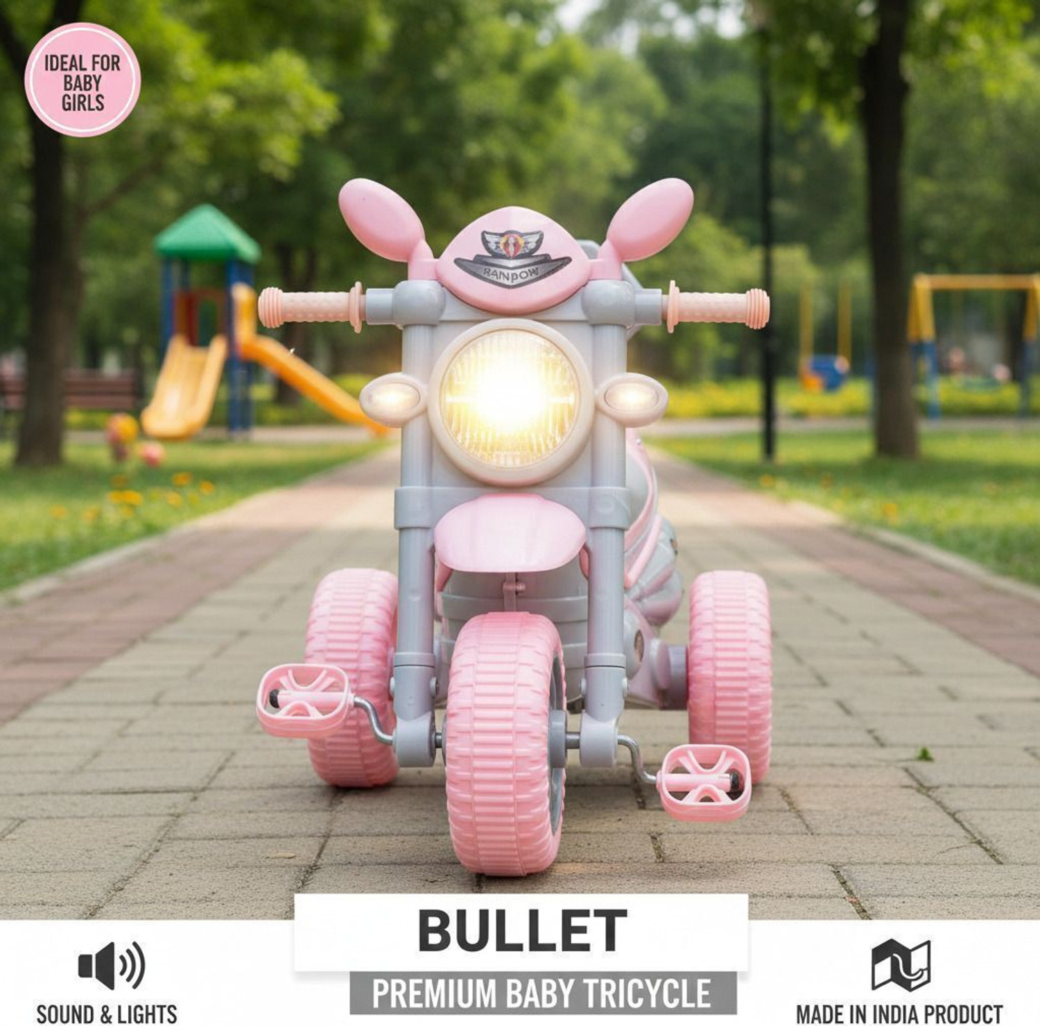 Image of Colorpunch BULLET PREMIUM BABY TRYCYCLE WITH MUSIC & LIGHT Tricycle