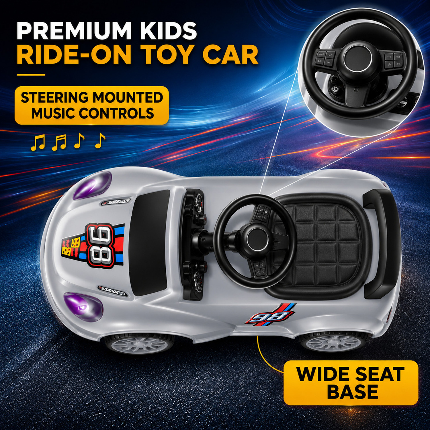 Image of SPEEDFOX Kids Ride On Push Car | kids scooter | kids car | kids tricycle | racing car