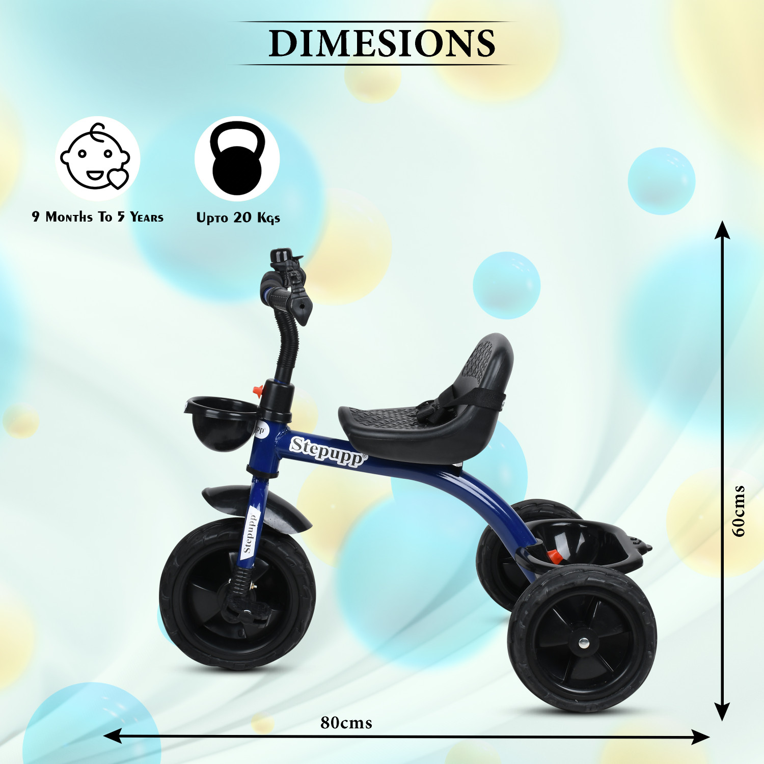 Image of DUGGI MUGGI BST 01 Kids Tricycle For Kids with Best Quality Tricycle