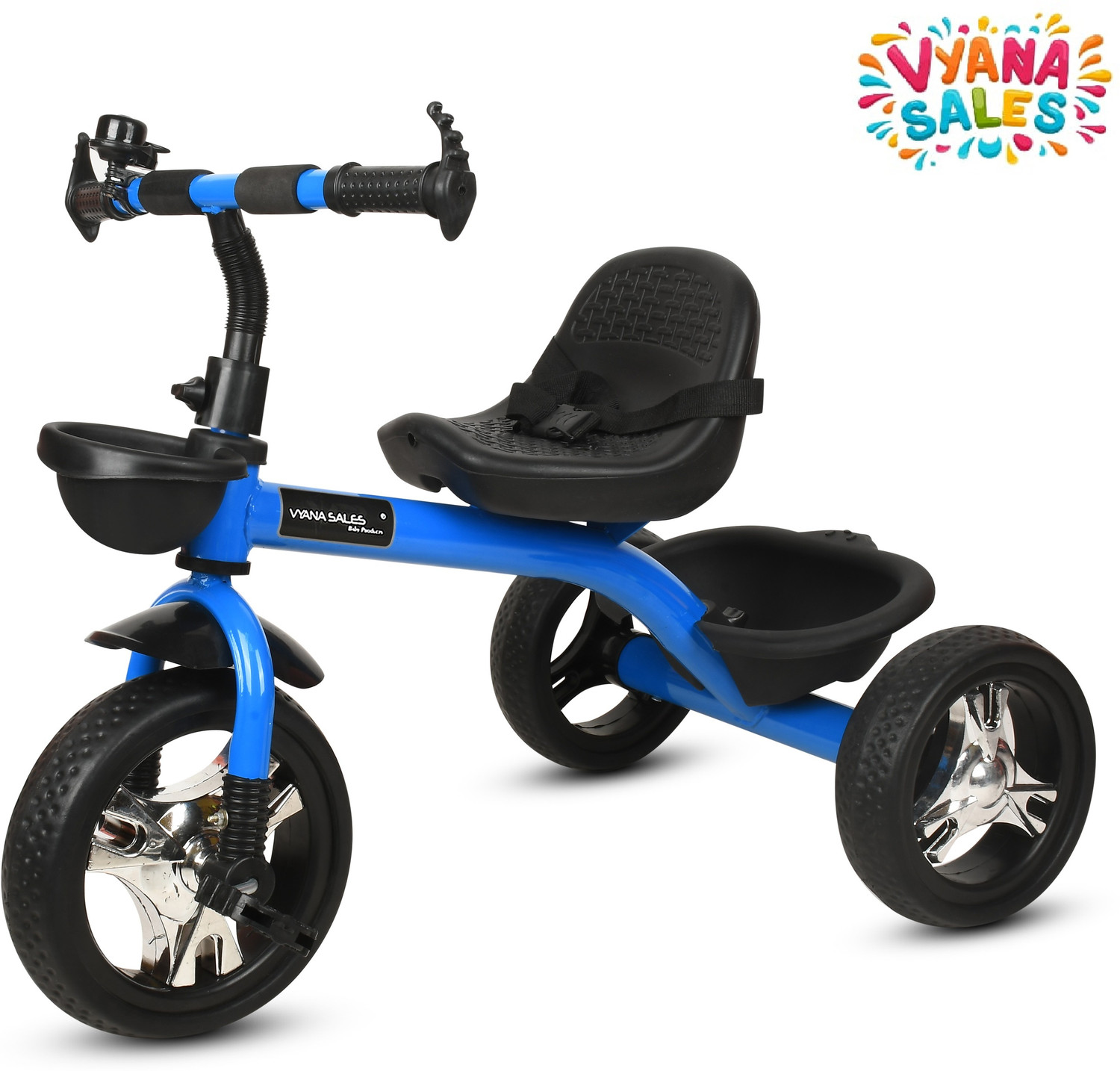 Image of vyana sales Tricycle with Dual Storage Basket |cycle for kids 3 to 5 yeas BST02 Tricycle
