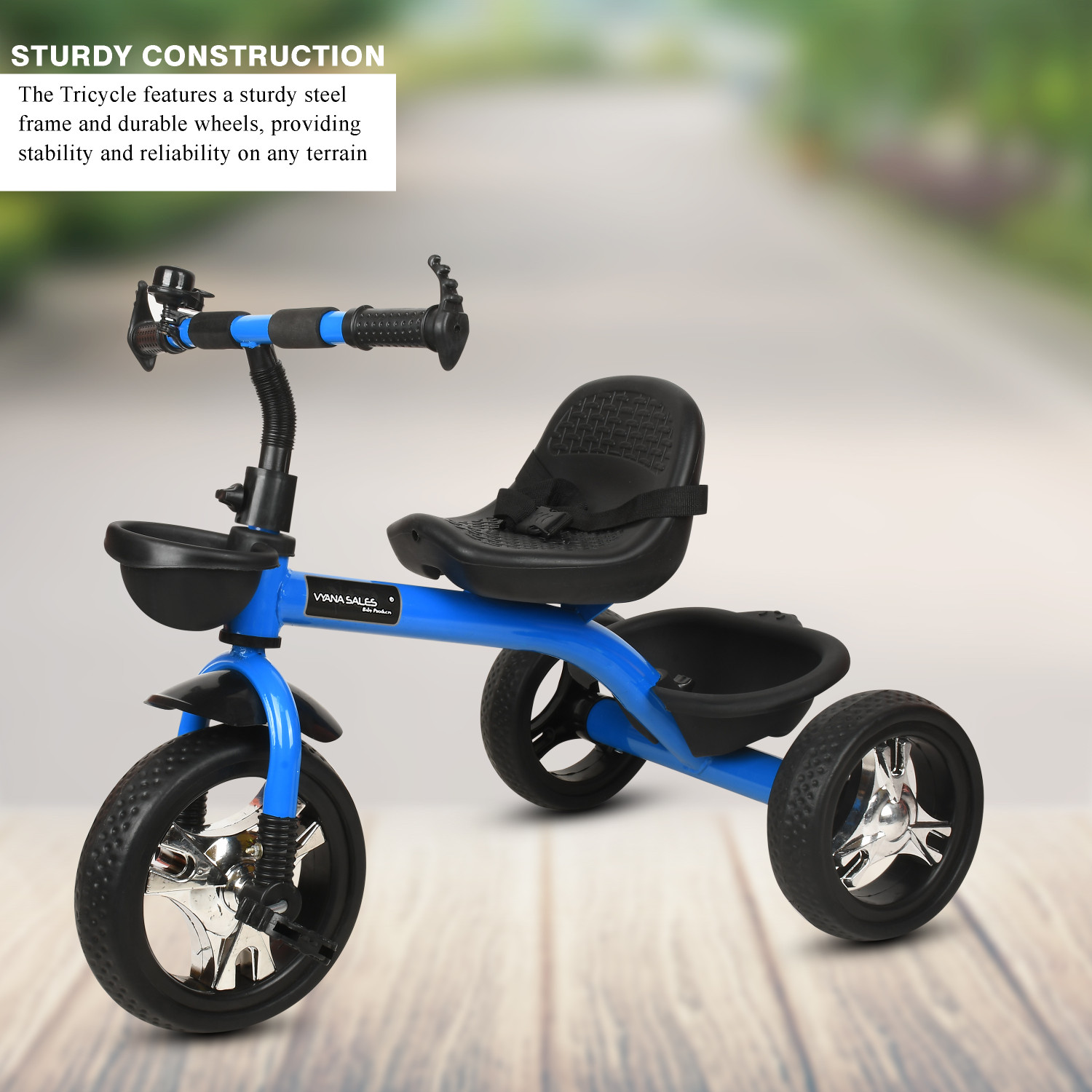 Image of vyana sales Tricycle with Dual Storage Basket |cycle for kids 3 to 5 yeas BST02 Tricycle