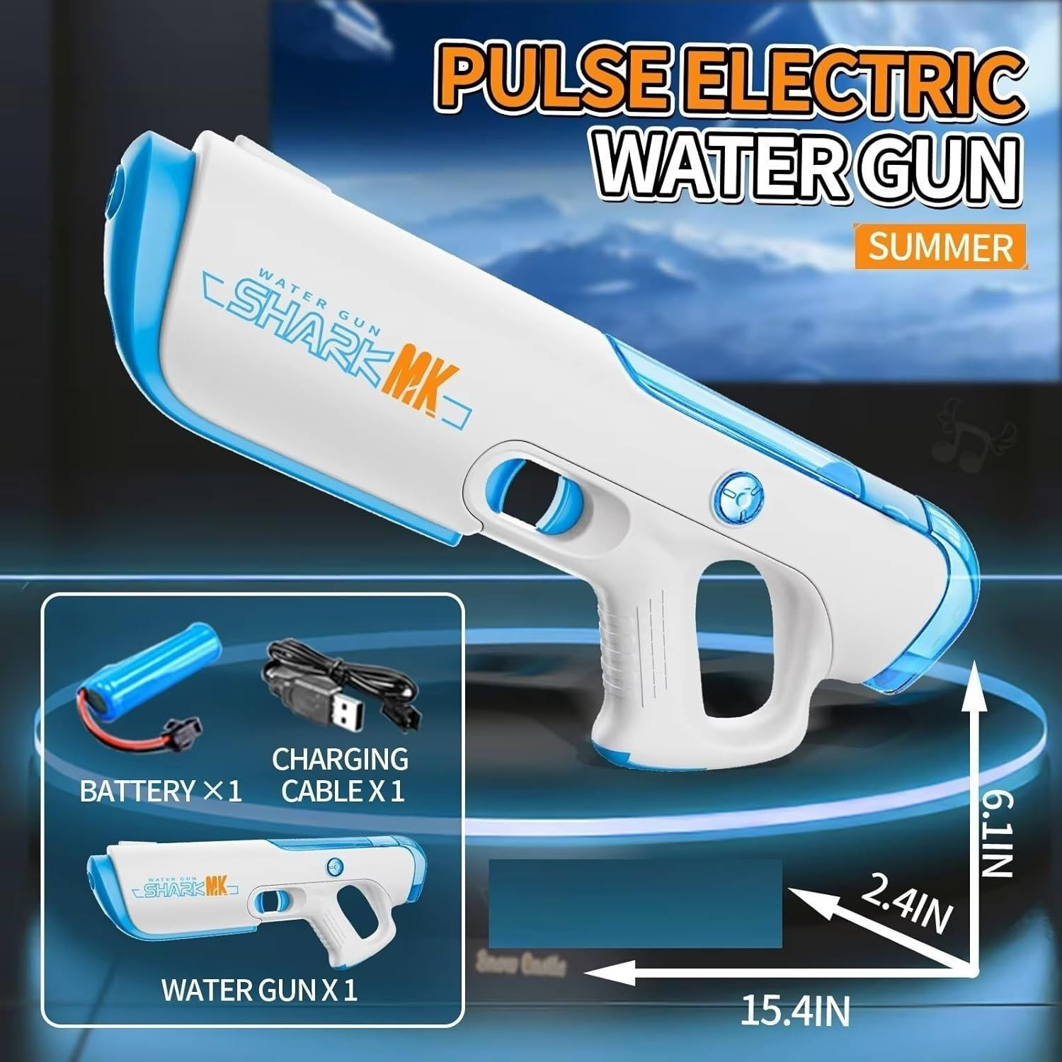 Image of Zuuluzrs Electric Water Gun for Kids Super Game Water Pressure Guns Water Gun