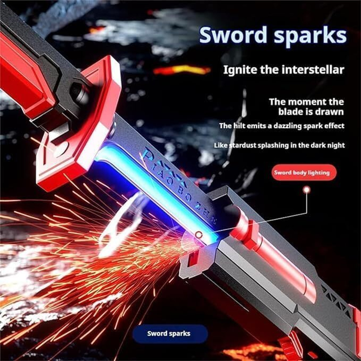 Image of RUMI INTERNATIONAL inchFolding Samurai Katana Toy Sword - Ninja Anime Sword Toy for Kids inch Maces & Swords