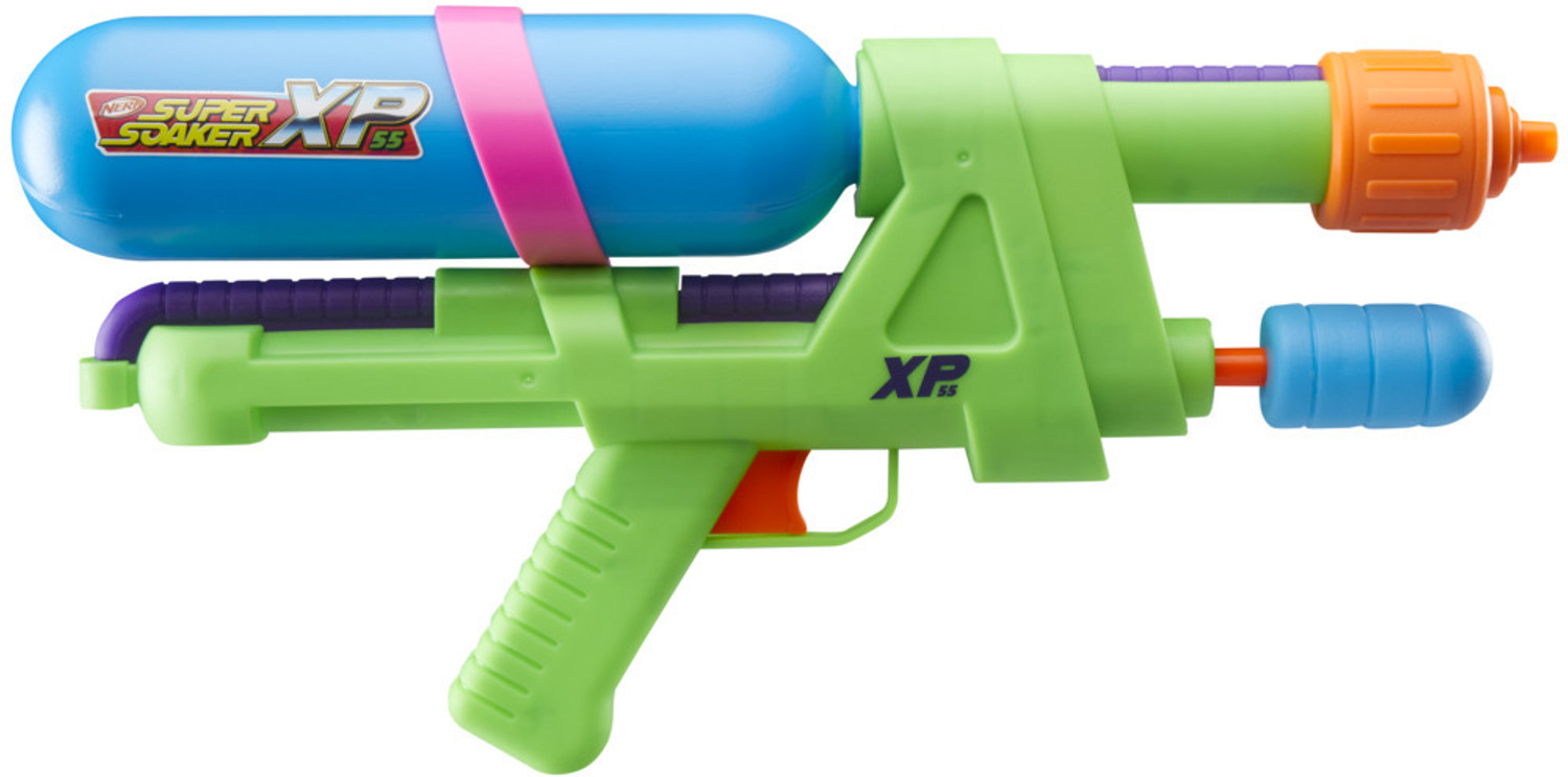 Image of Nerf SuperSoaker XP55 Water Blaster, Air Pressurized System, Branded Holi Pichkari Water Gun