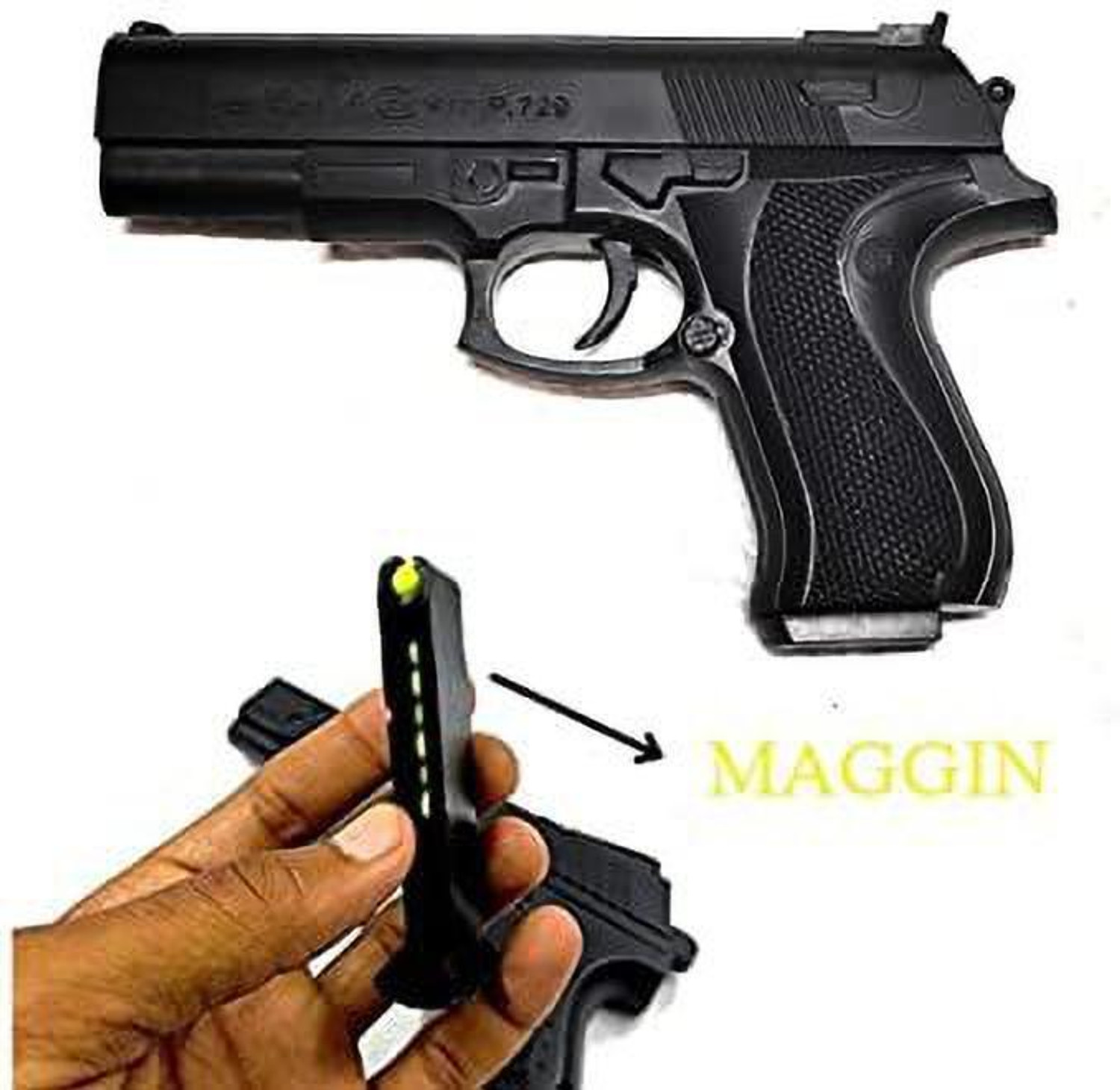 Image of JSSHOME Toy Gun Pistol for Kids with 8 Round Reload (50-60 Bullets) set of 2 Guns & Darts