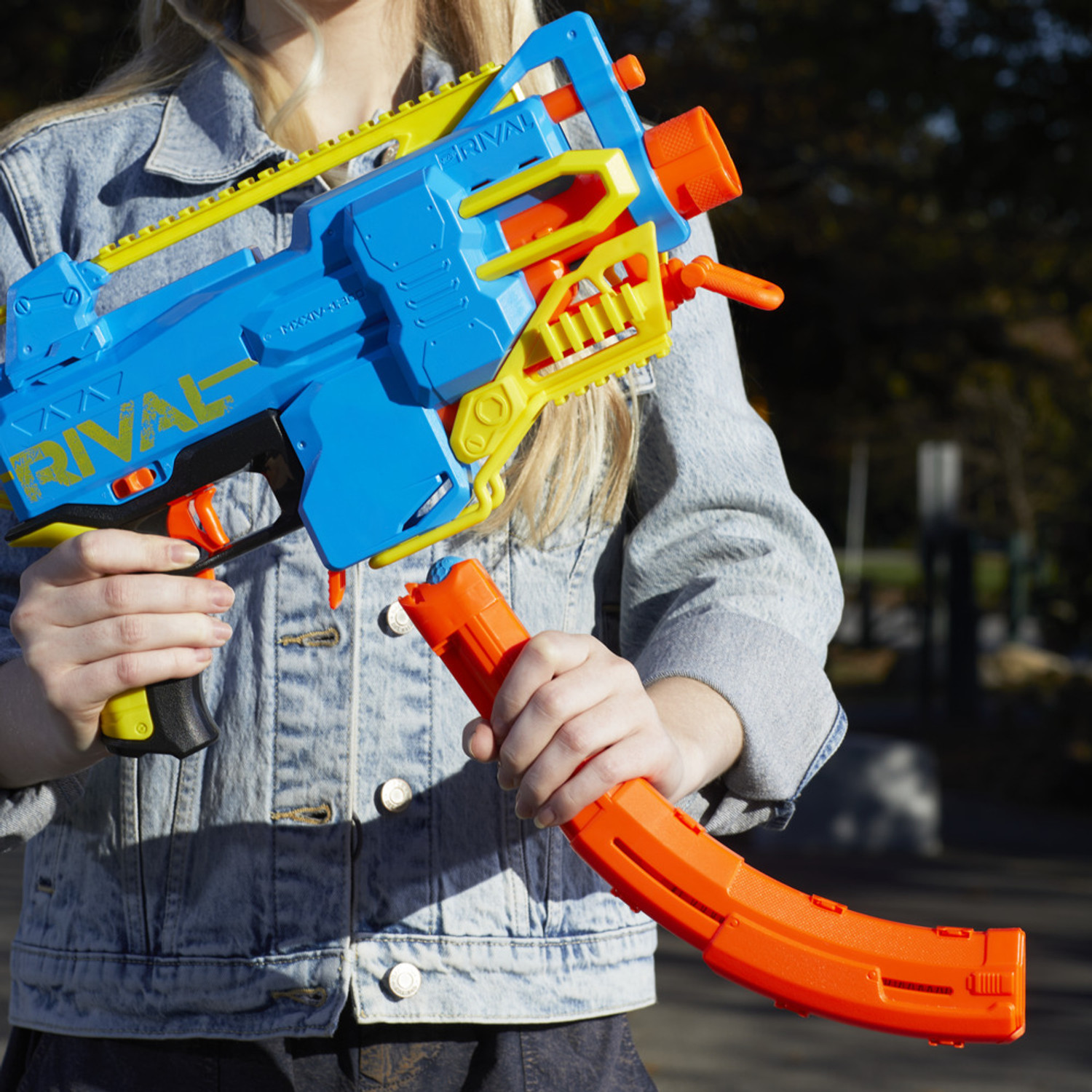 Image of Nerf Rival Challenger MXXIV-1200 Motorized Blaster, Gifts For Teens Guns & Darts