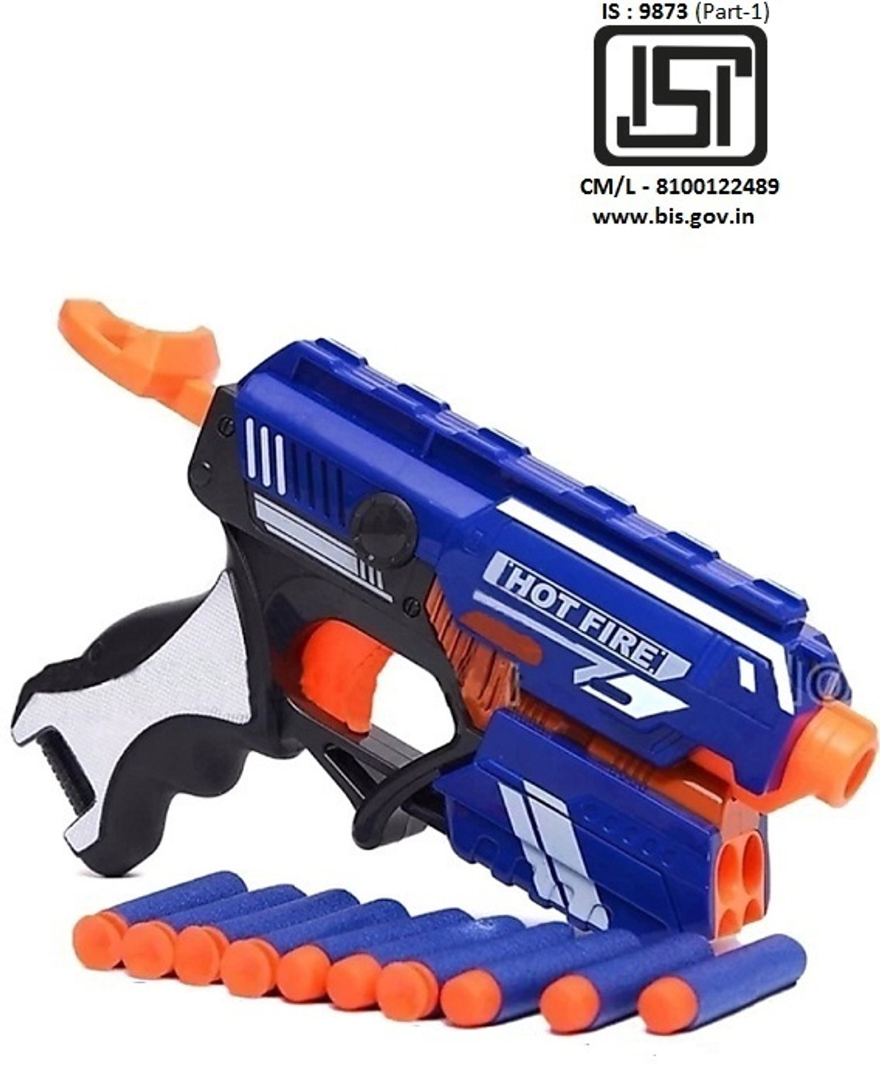 Image of TopQore Blaze Storm foam Blaster Gun Toy, Safe and Long Range Shooting Bullet Gun Guns & Darts