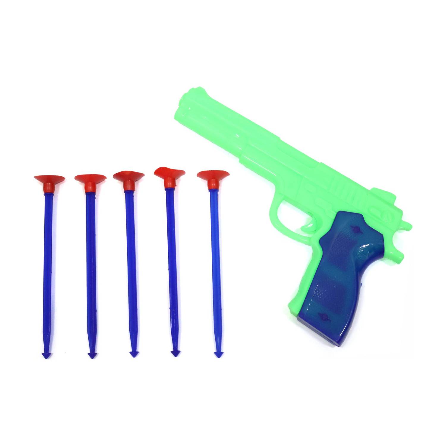 333MART Kids Toy Gun Set with 5 Vacuum Stick Darts (Green) Guns & Darts