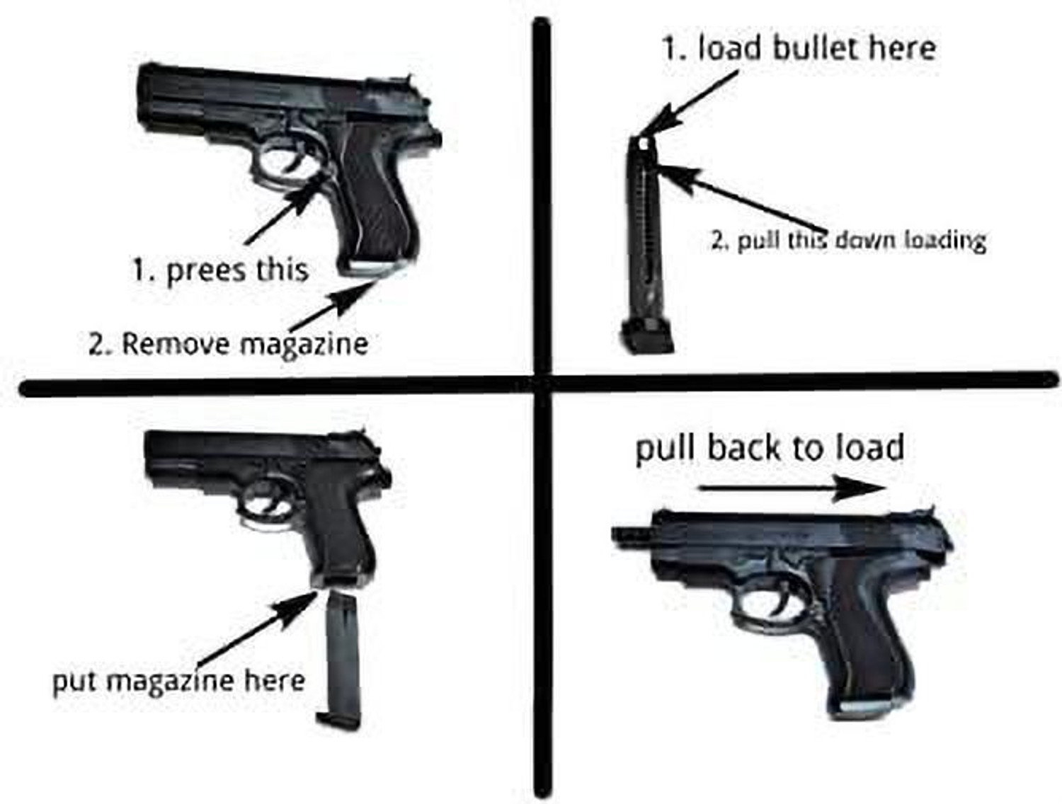 Image of JSSHOME Toy Gun Pistol for Kids with 8 Round Reload (50-60 Bullets) set of 2 Guns & Darts