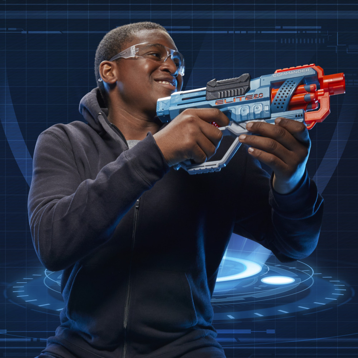 Image of Nerf Elite 2.0 Commander RD-6 Toy Blaster,6- Rotating Drum,Incl. 12 Guns & Darts