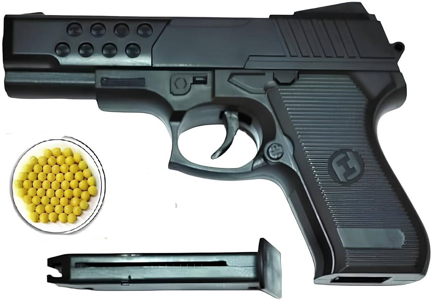 CannyCubs Plastic Air Sports Mauser Toy Gun with 60 BB Bullets for Kids Guns & Darts