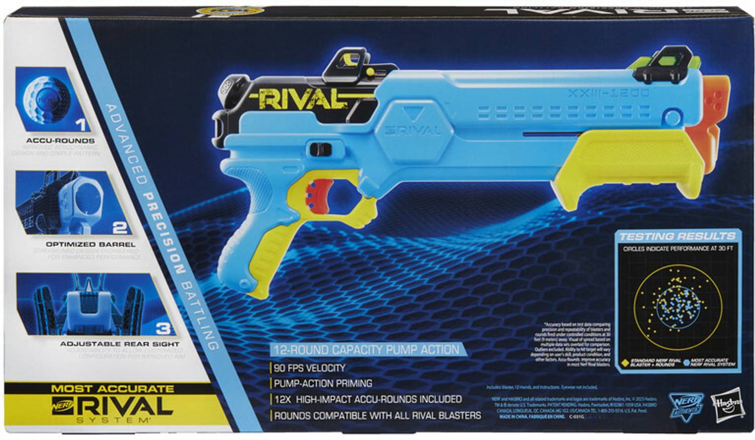 Nerf Rival Forerunner XXIII-1200 Blaster, 12 Round Capacity, 12