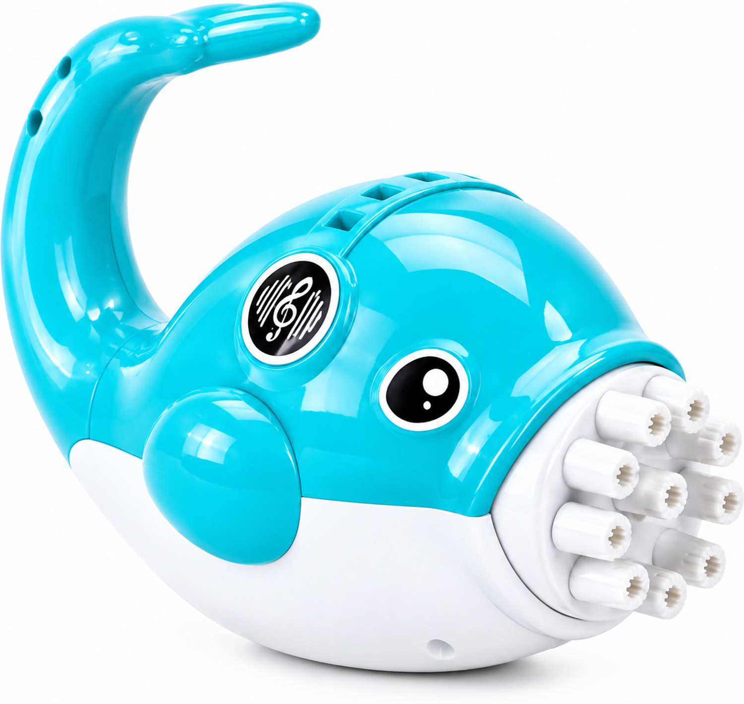 Image of Time 2 toys Dolphin Bubble Machine Gun Handy Electric Automatic Bubble Making Toy for Kids Water Gun (Blue)