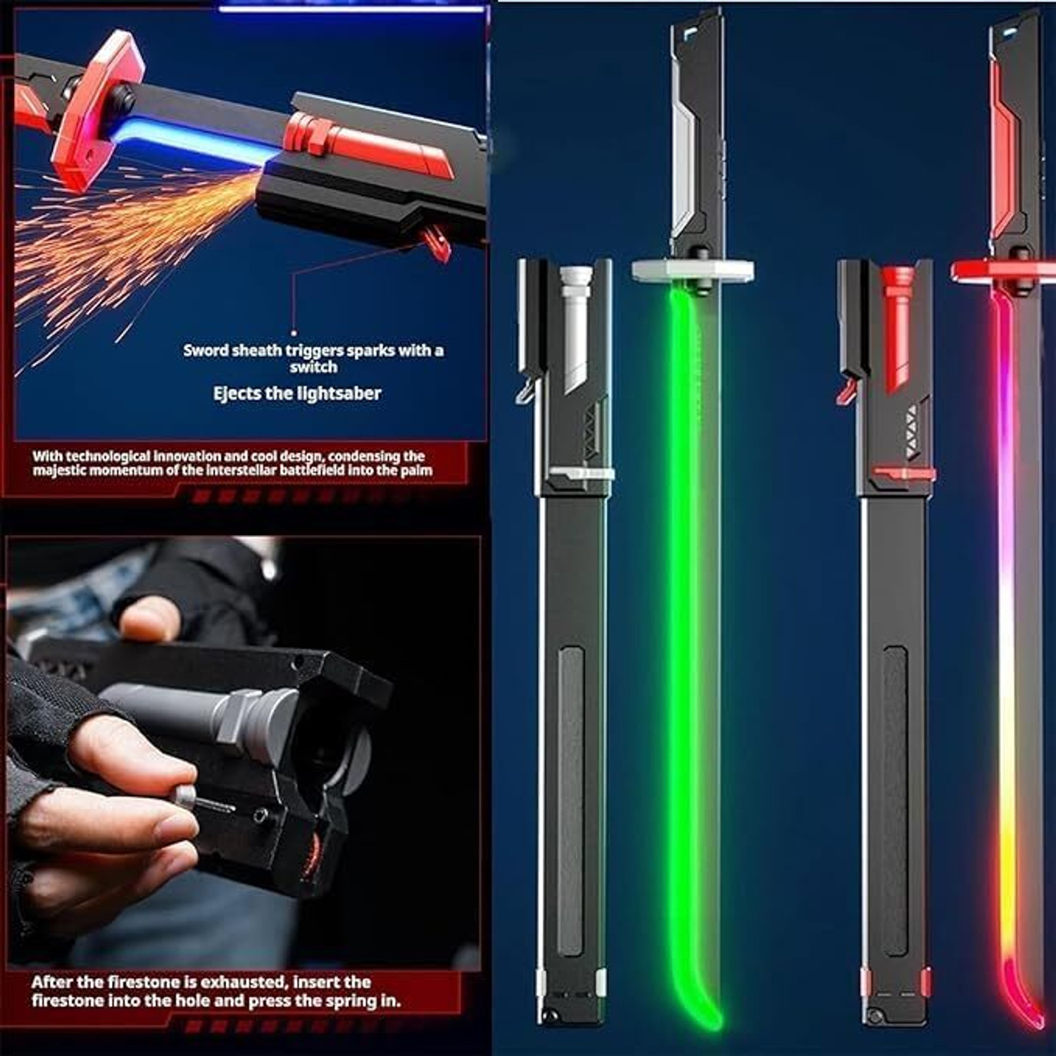 Image of RUMI INTERNATIONAL inchFolding Samurai Katana Toy Sword - Ninja Anime Sword Toy for Kids inch Maces & Swords