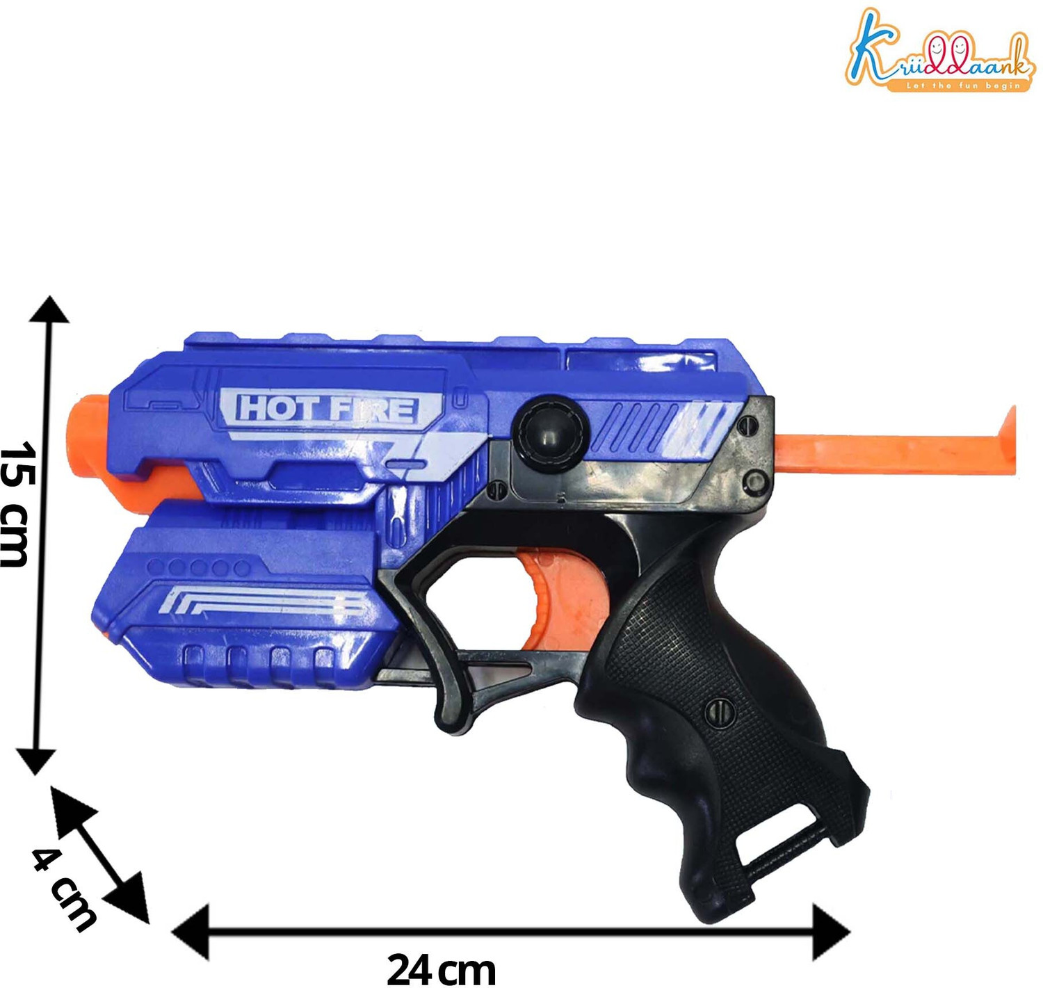 Image of Kriiddaank Blaze Storm Blaster Gun Toy for Kids - Soft Bullet Blaster - Safe & Fun Action Guns & Darts