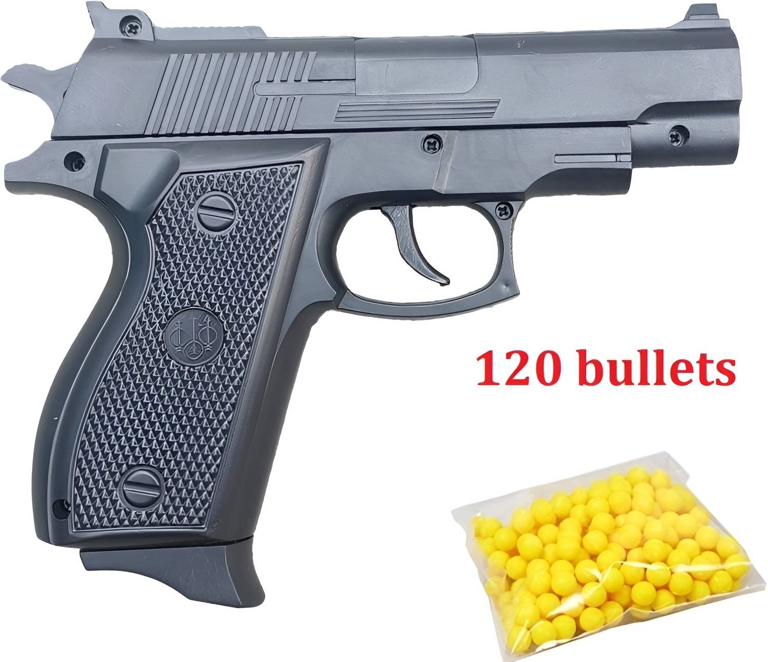 Cambly Quick Load Kids Pistol with 80 BB Bullets| Army and 729 PUBG Gun| 8 Round Reload Guns & Darts