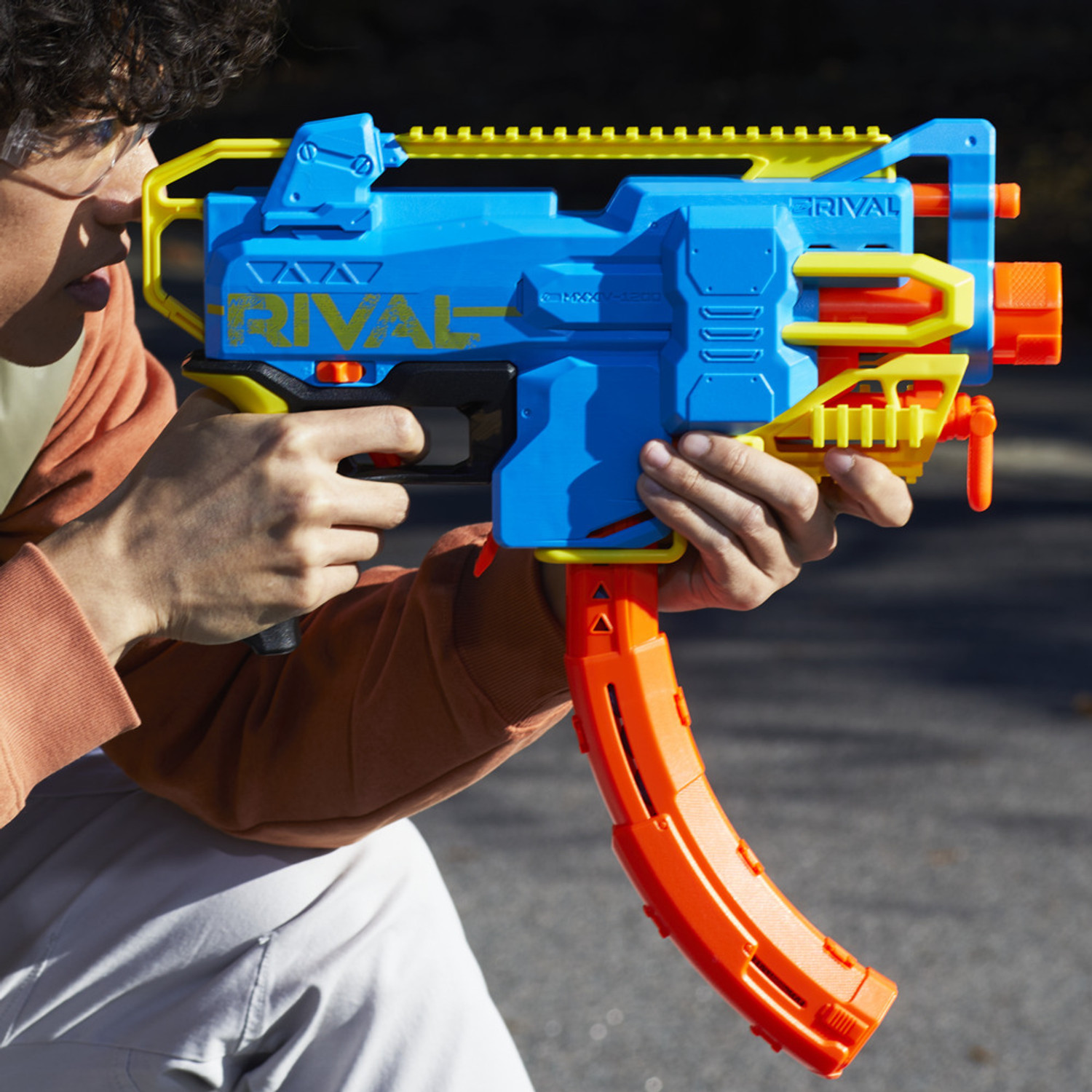 Image of Nerf Rival Challenger MXXIV-1200 Motorized Blaster, Gifts For Teens Guns & Darts