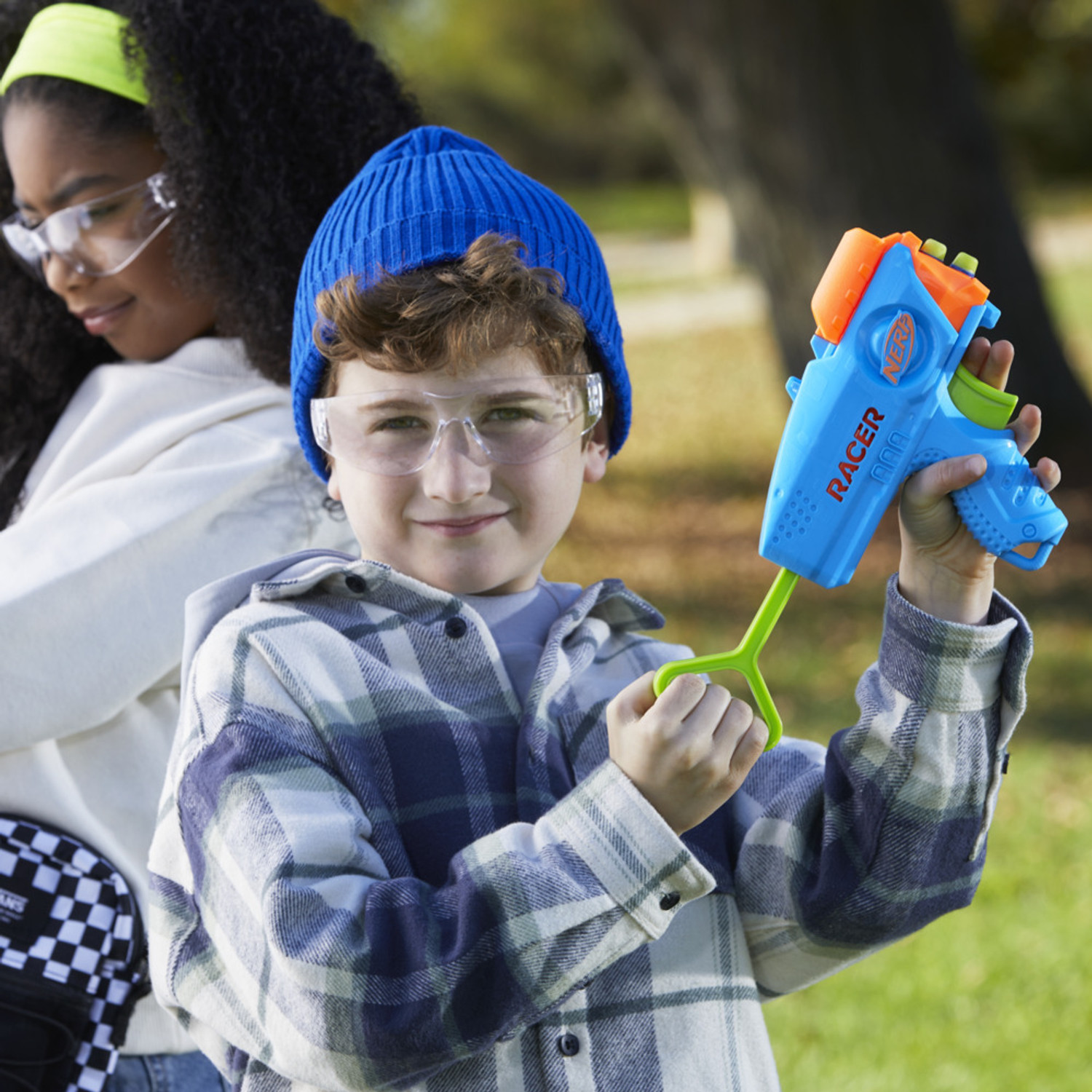 Image of Nerf Elite Junior Racer Easy Play Dart Blaster,4 Elite Darts, Outdoor Toys For Age 6+ Guns & Darts