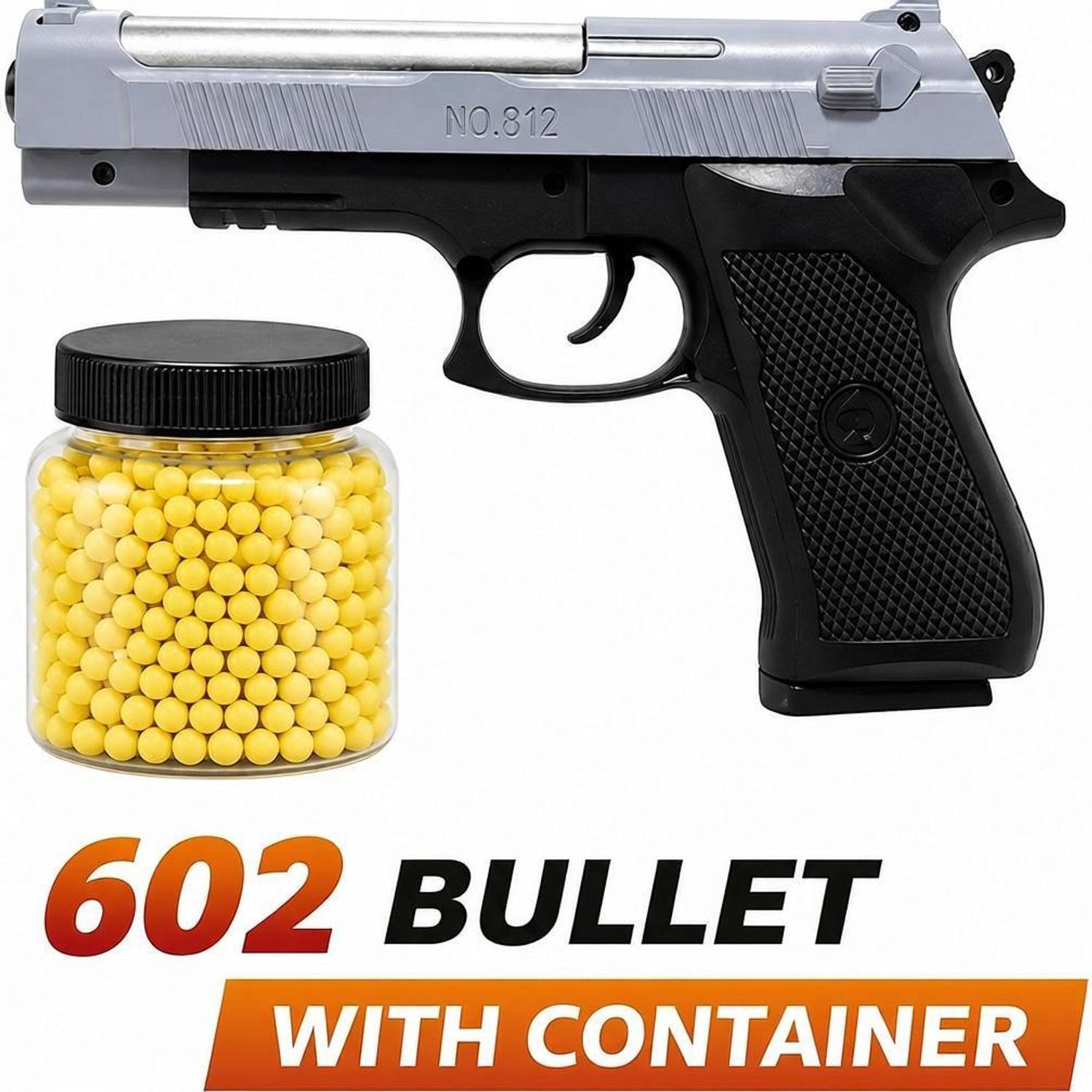 abhi Grey Mouser Gun with 602 Bullet and Conatiner Guns & Darts
