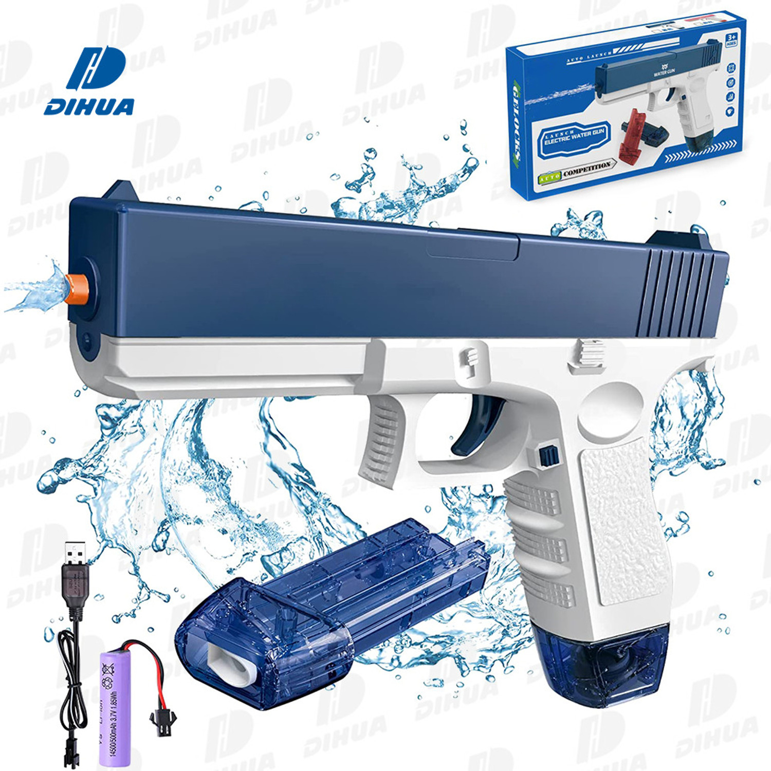 star impex 60ML Electric Water Gun with Continuous Spray Pistol Design for Kids Water Gun