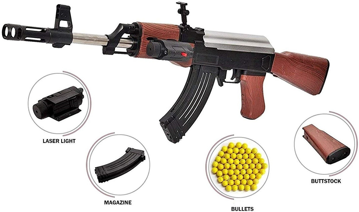 Image of Rage-X Toy Gun with laser light and 500 6mm Bullets Guns & Darts Guns & Darts