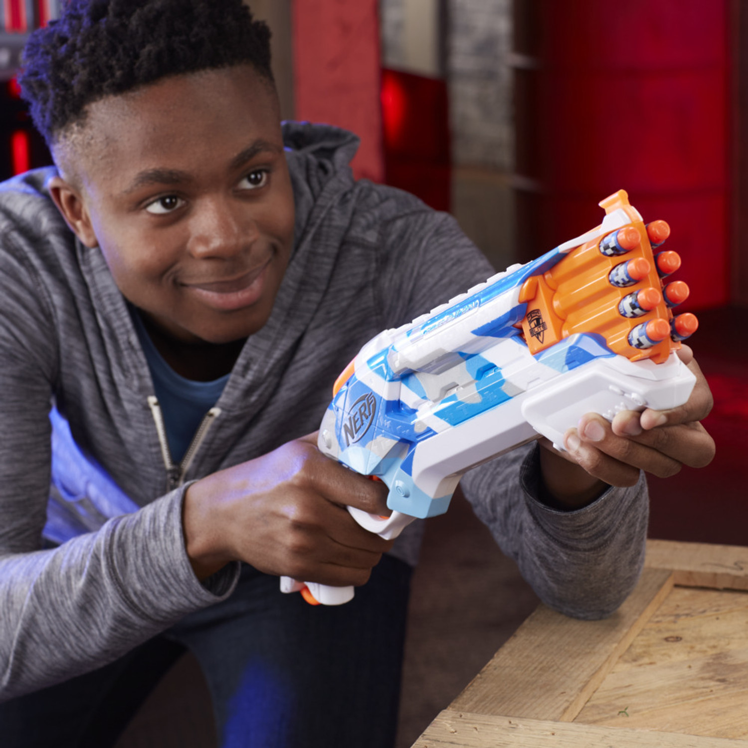 Image of Nerf N-Strike Elite BattleCamo Series Rough Cut 2x4 for Kids Ages 8 and up Guns & Darts