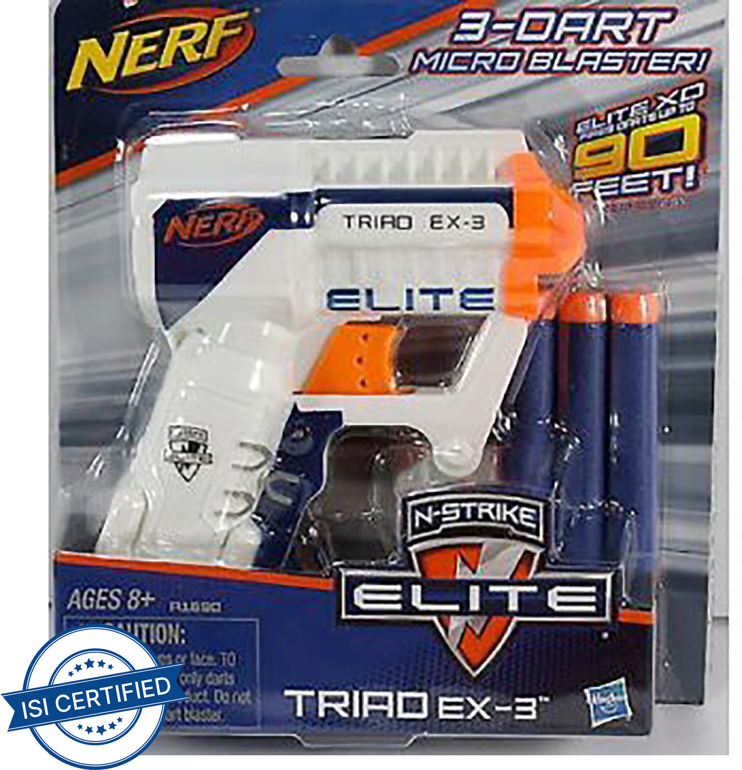 Image of Nerf N-Strike Elite Triad EX-3 Guns & Darts (Multicolor)