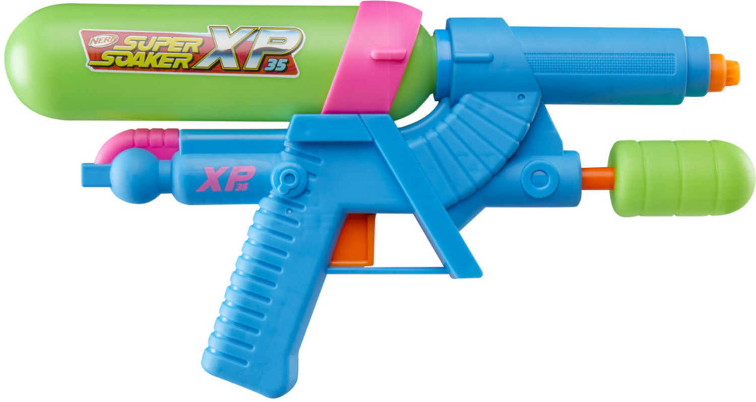 Image of Nerf SuperSoaker XP35 Water Blaster, Air Pressurized System, Branded Holi Pichkari Water Gun