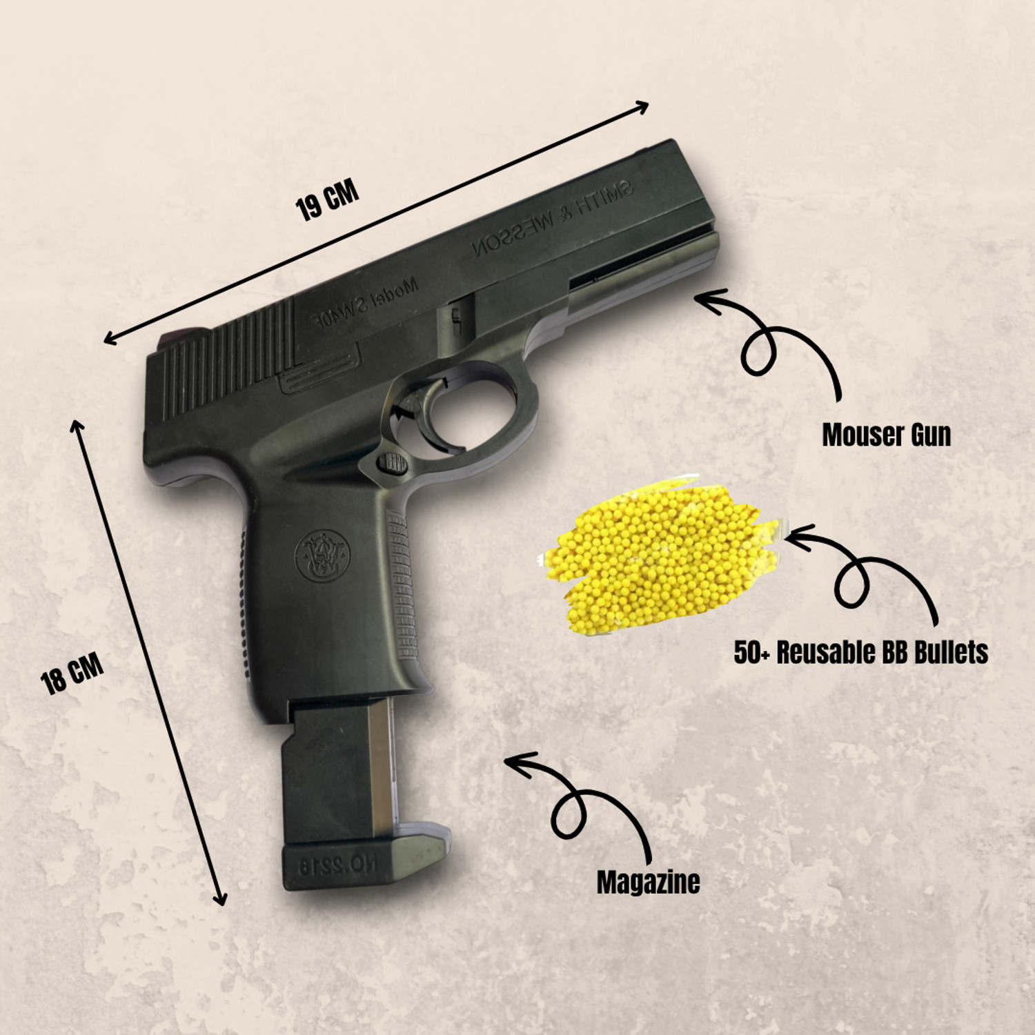 Image of Infojerk Lifestyle Air Gun Toy for Kids with Bullets | Air Soft Gun & Air Shot Gun Set for Boys Guns & Darts