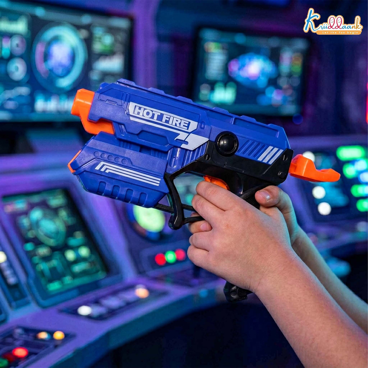 Image of Kriiddaank Blaze Storm Blaster Gun Toy for Kids - Soft Bullet Blaster - Safe & Fun Action Guns & Darts