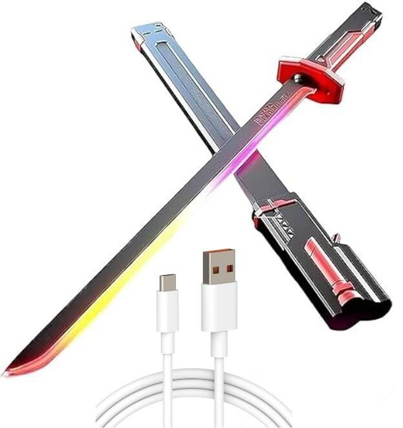 Pamidhar RGB LED Light Sword with 7 Colors,Spark Sound Effects