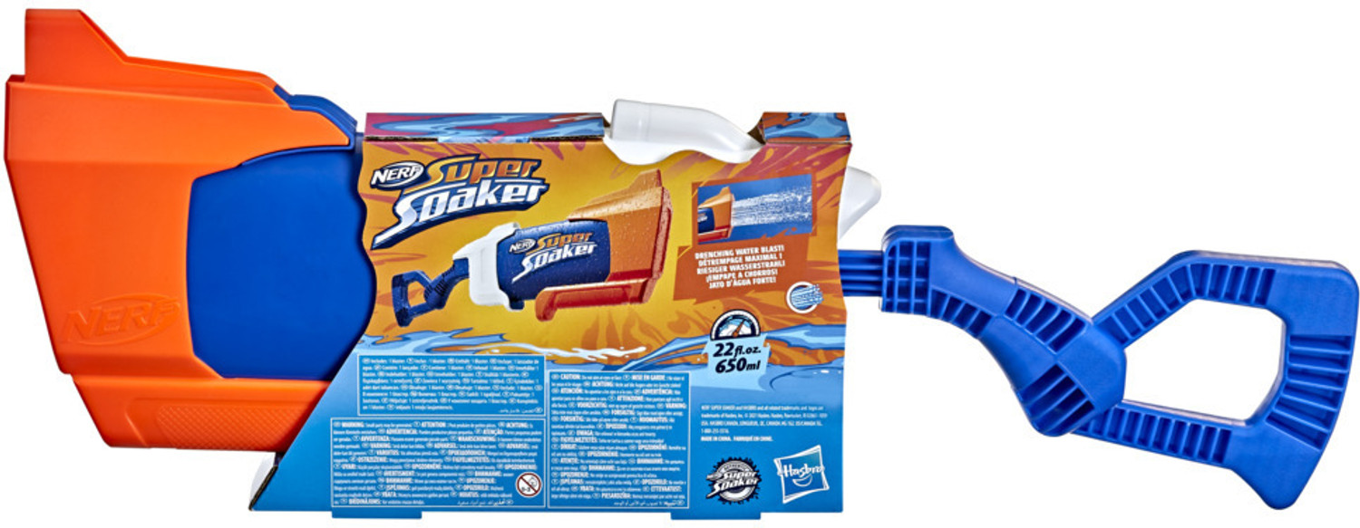 Image of Nerf SuperSoaker Rainstorm Water Blaster, 650Ml Water Tank, Branded Holi Pichkari Water Gun