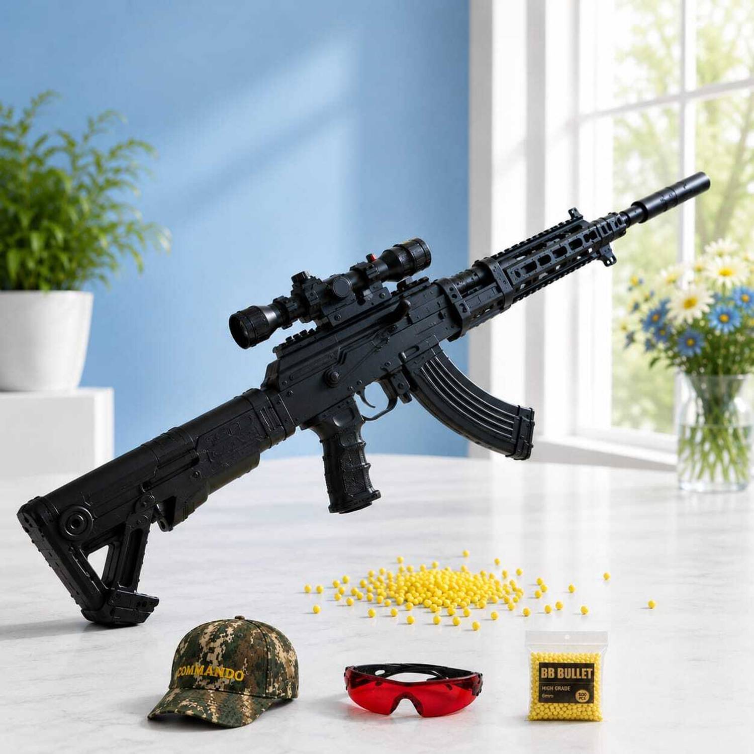 TILLU Tim Tim 95cm Toy Gun with Darts - Image 1
