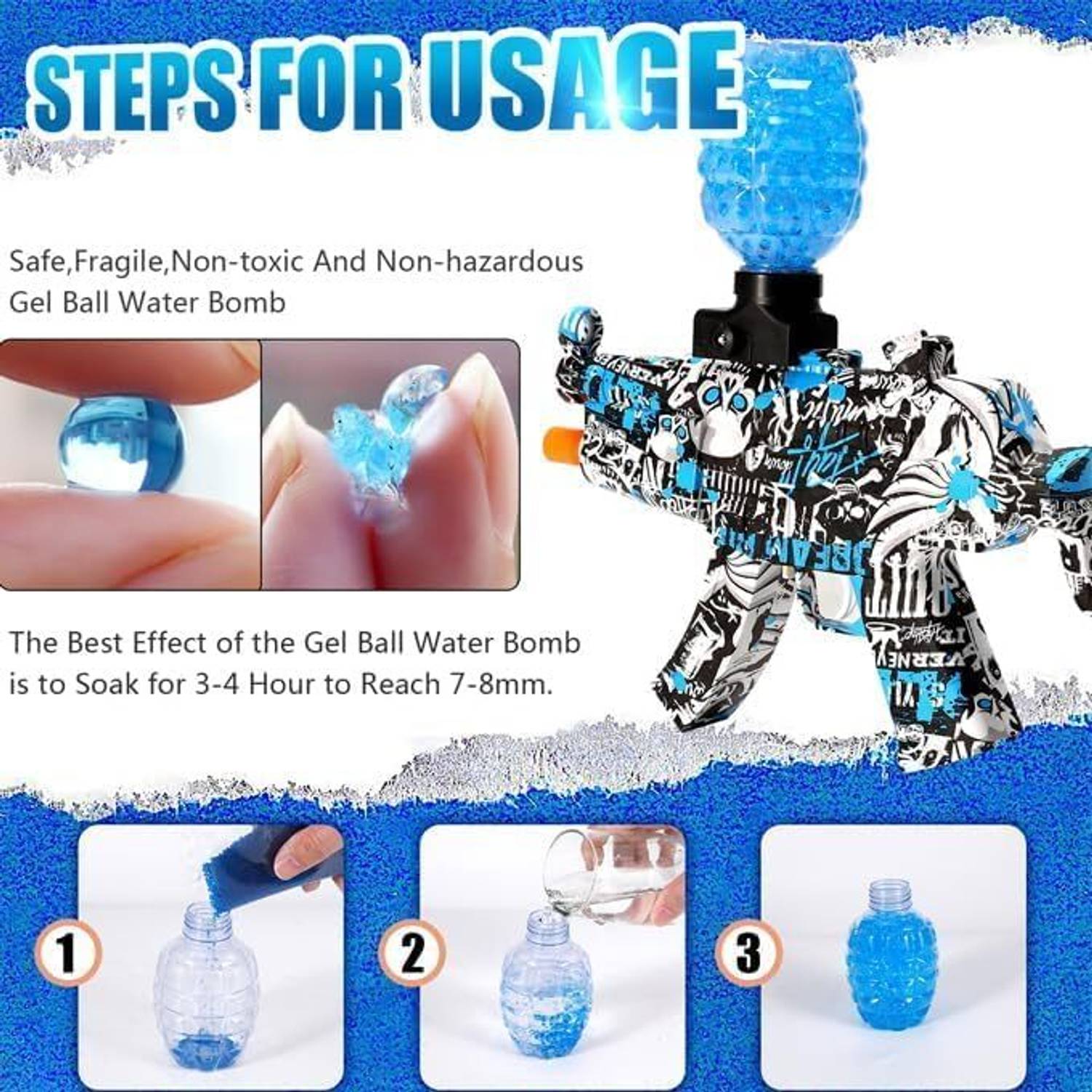 Toofun Gel Gun Automatic Blaster for Kids - Image 4