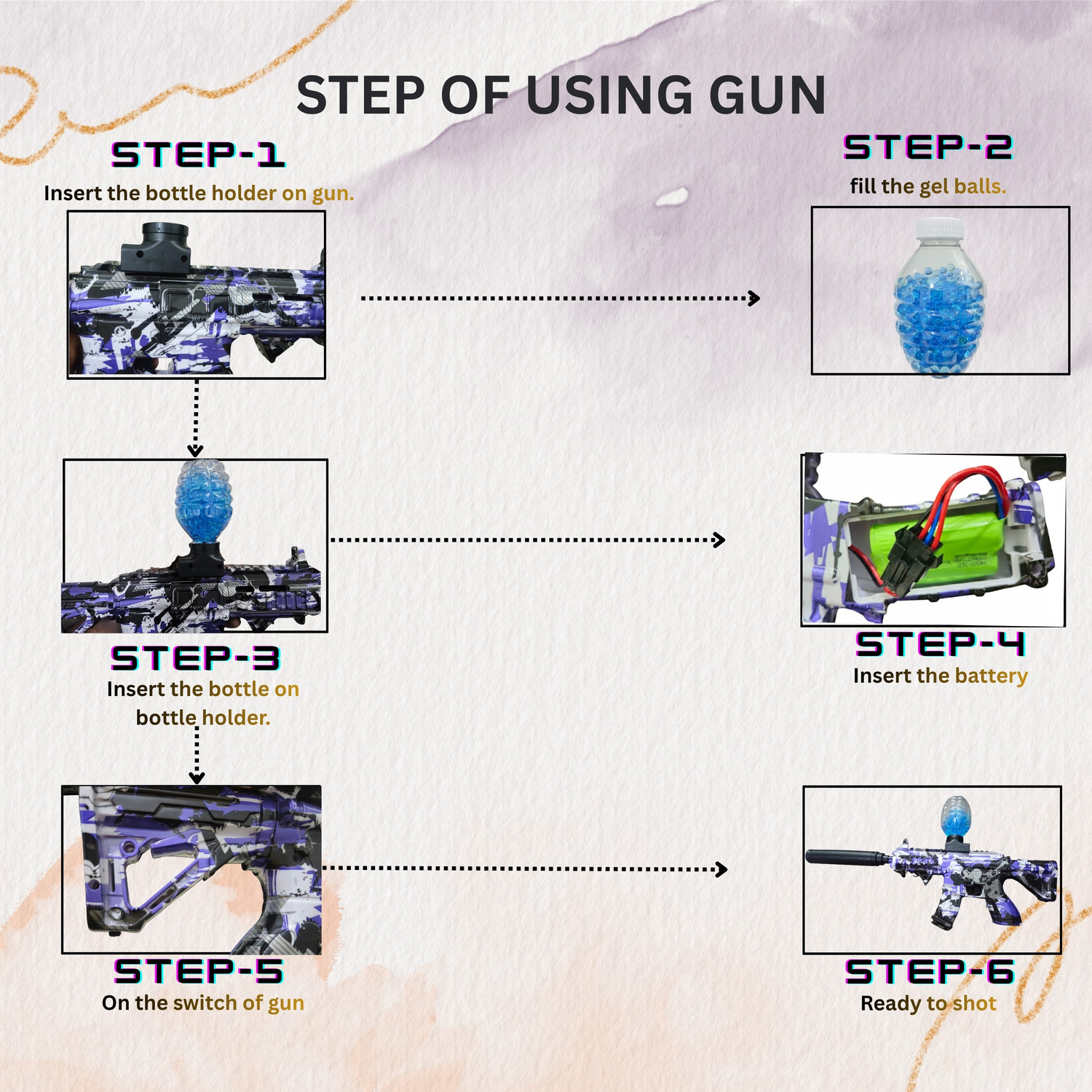 Image of TrocShop M416 Gel Blaster Gun with 10K Gel Balls High Speed Upto 50 Feet | Rechargeable Water Gun
